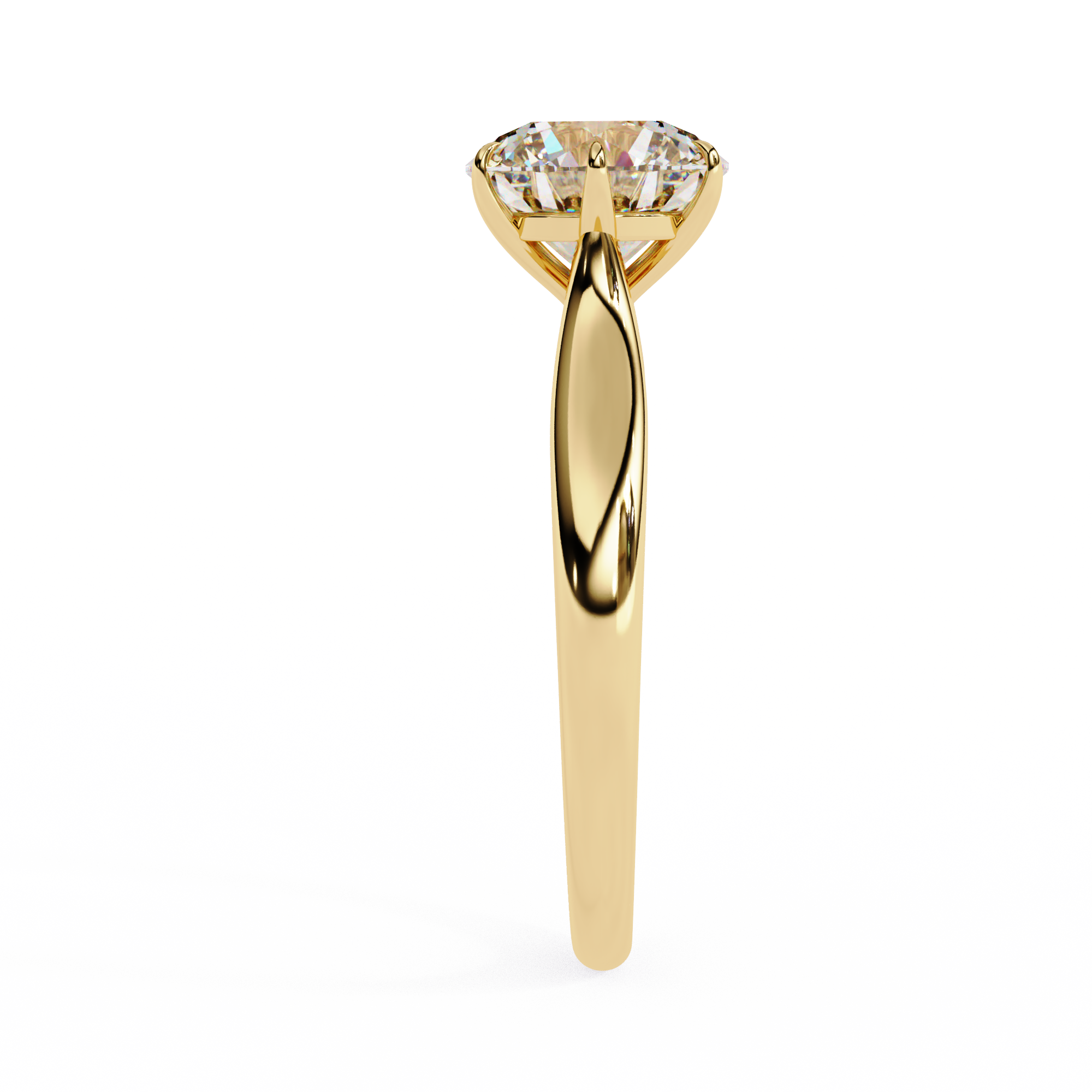 Celeste Round Solitaire Ring