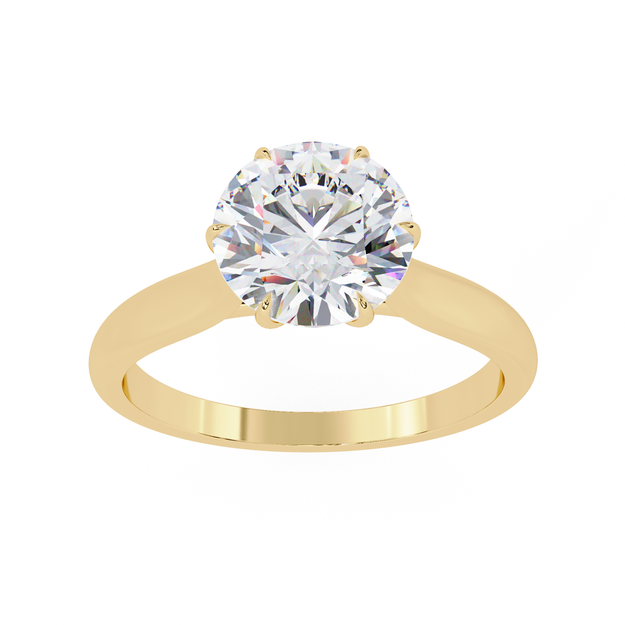 Celeste Round Solitaire Ring