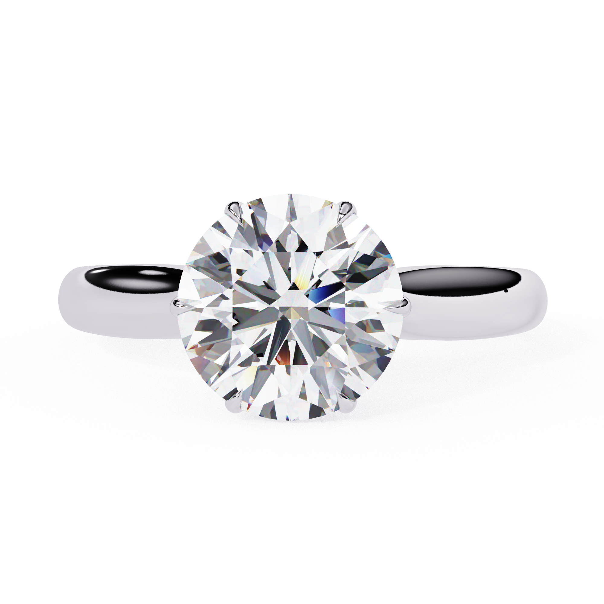 Celeste Round Solitaire Ring