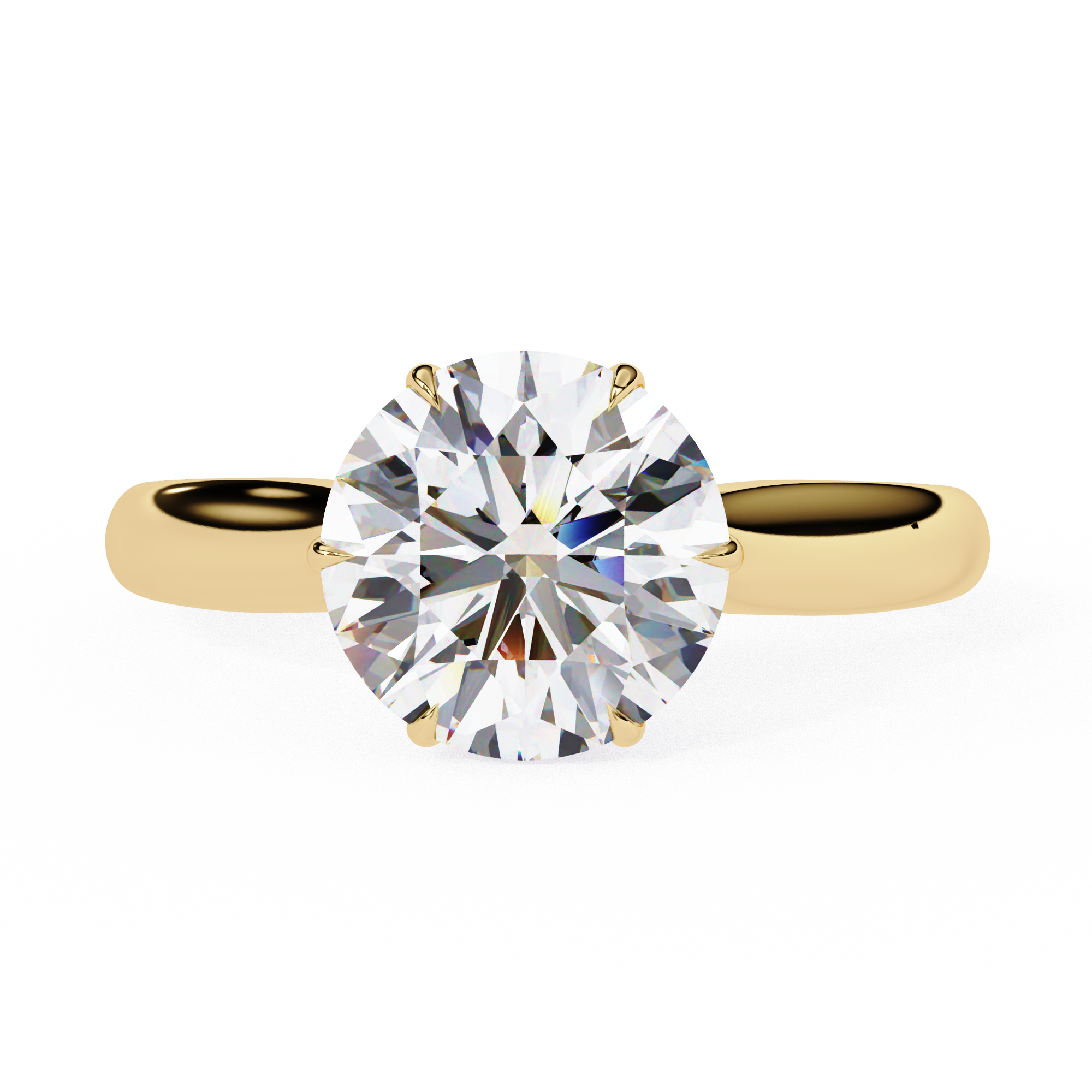Celeste Round Solitaire Ring