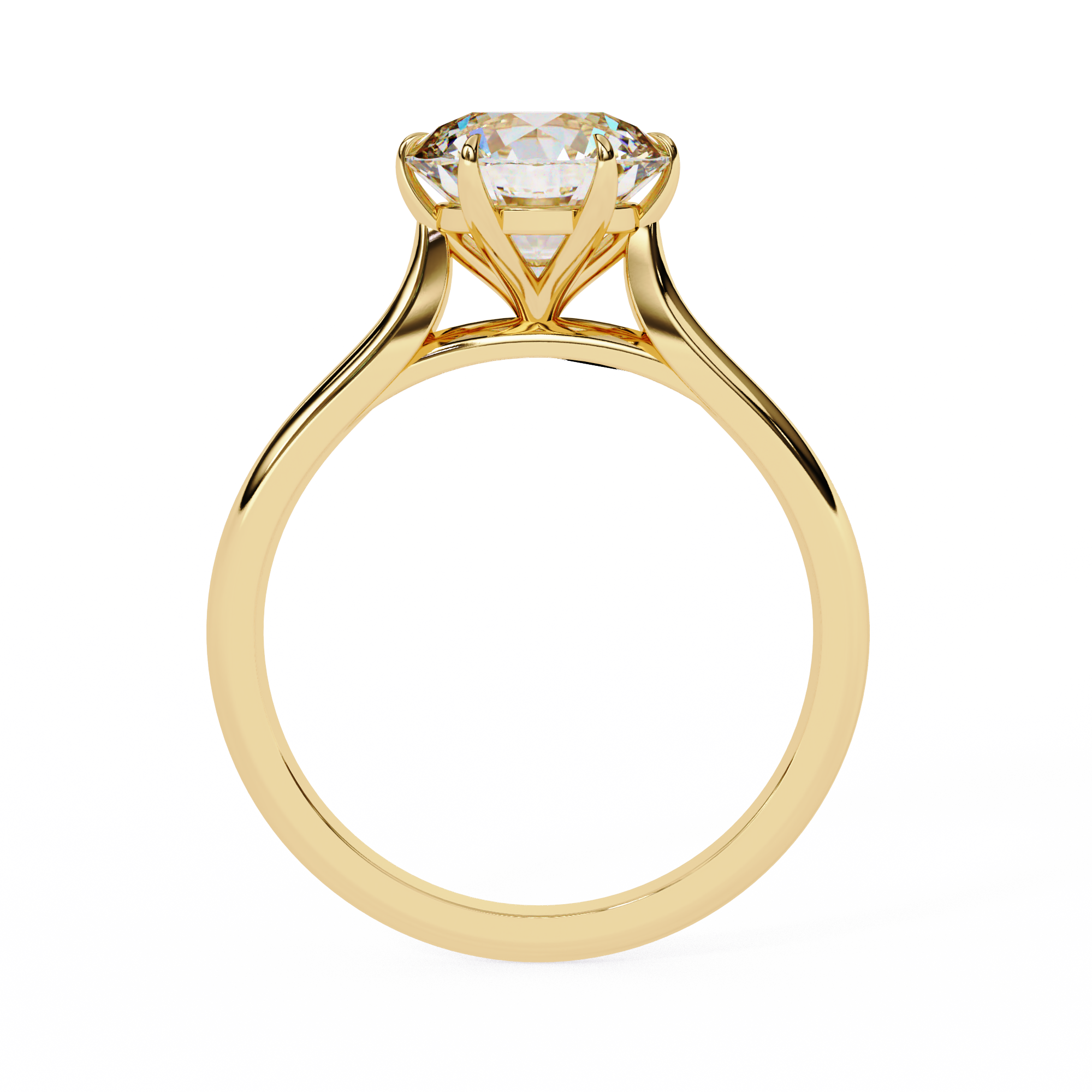 Celeste Round Solitaire Ring