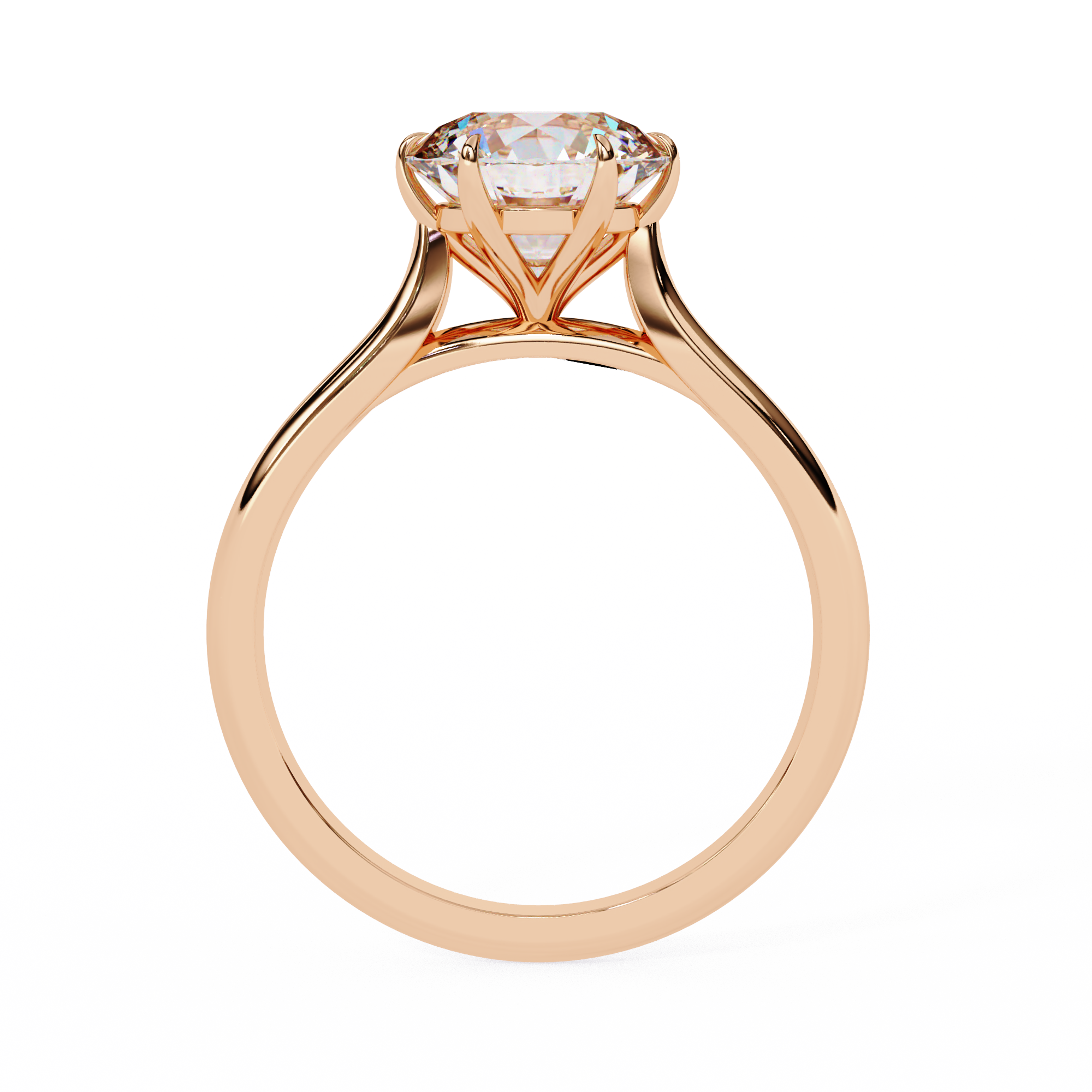 Celeste Round Solitaire Ring