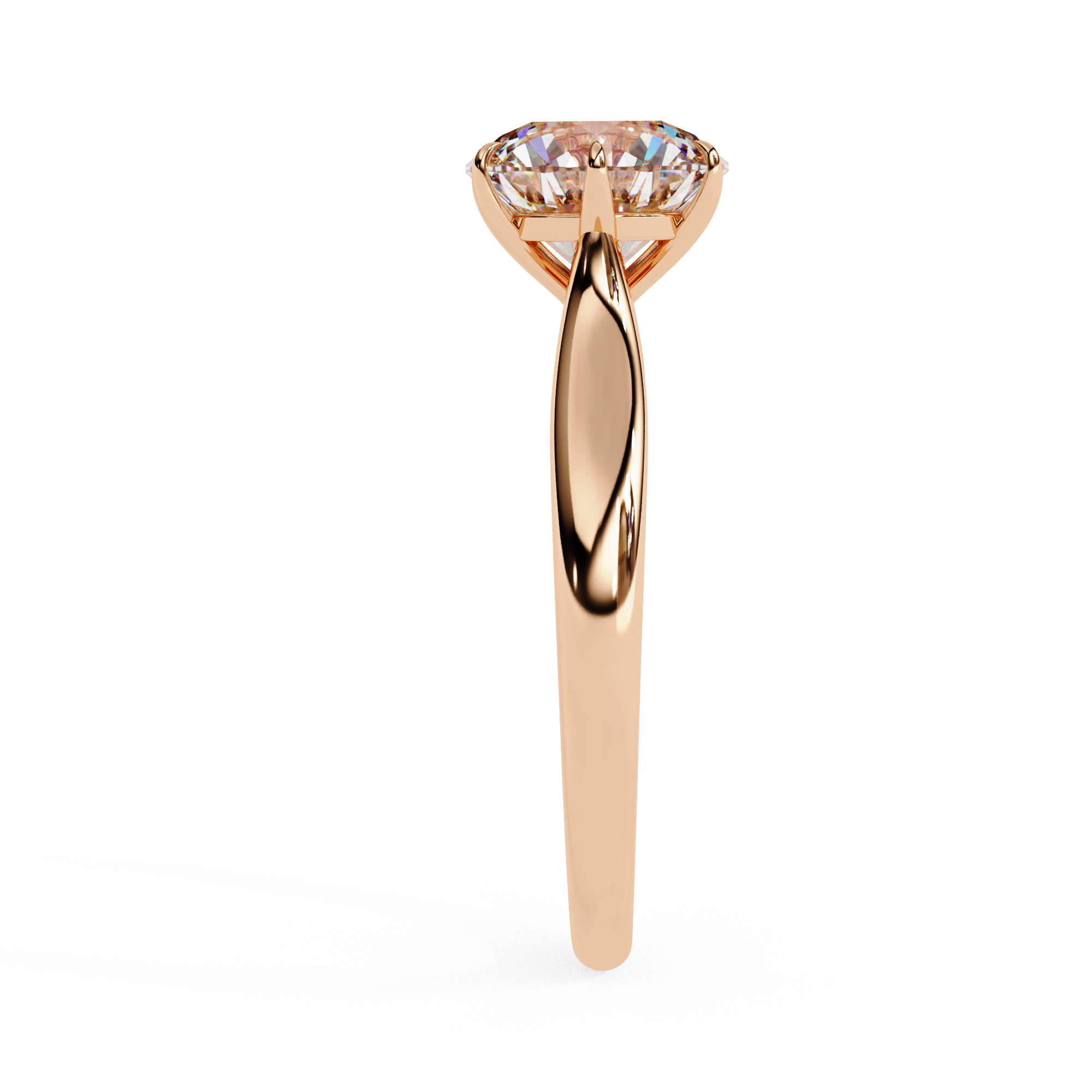 Celeste Round Solitaire Ring