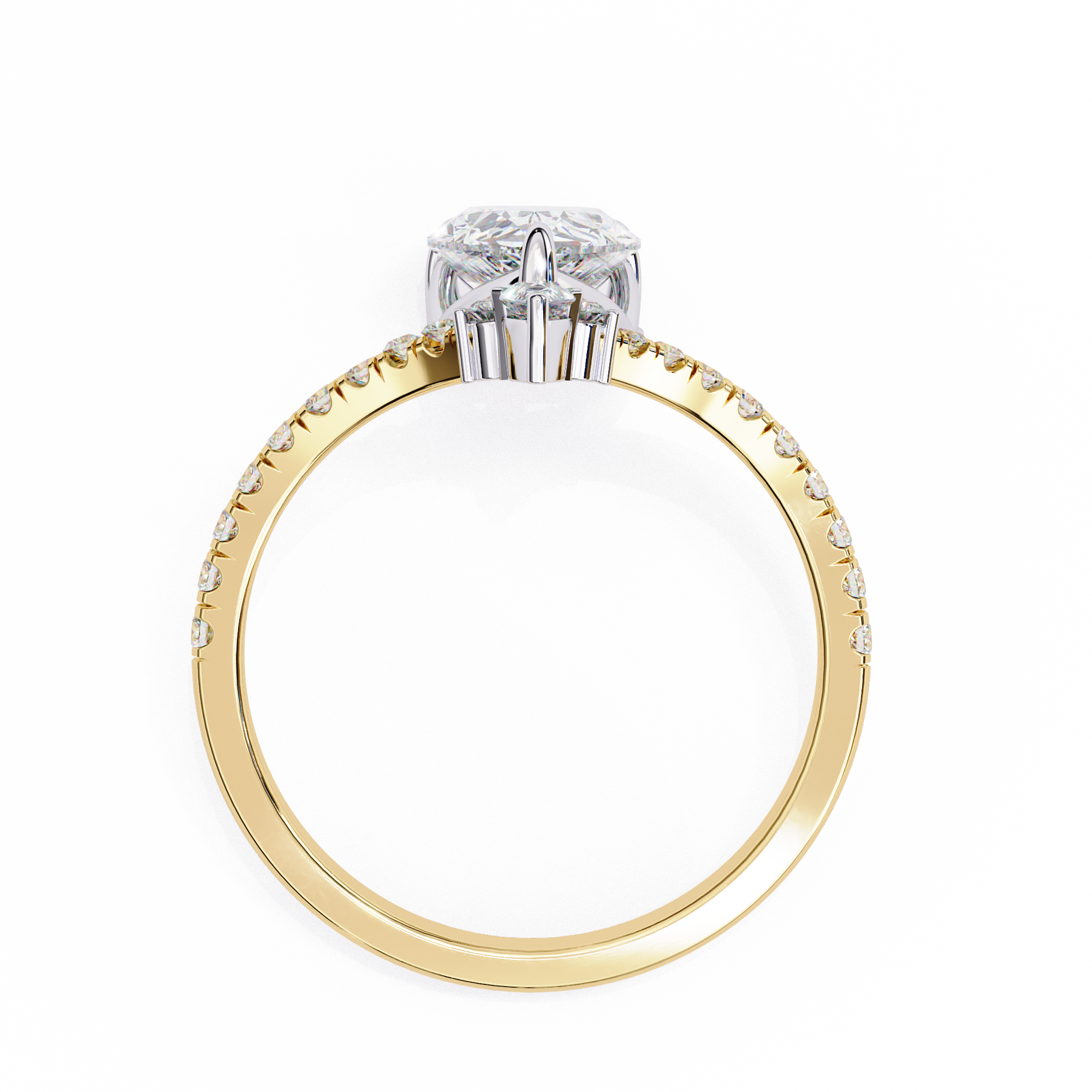 Luminous Pear Diamond Ring