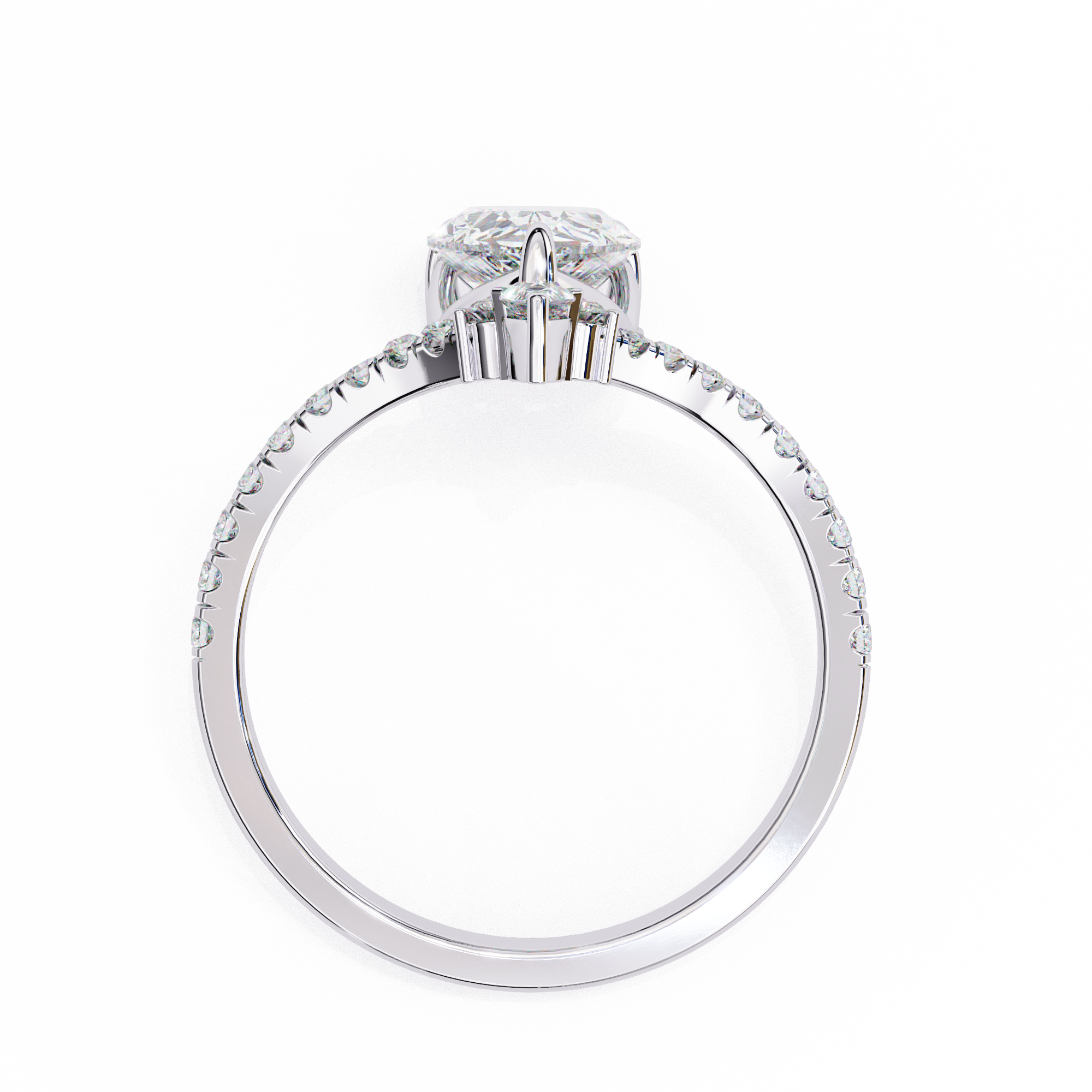 Luminous Pear Diamond Ring