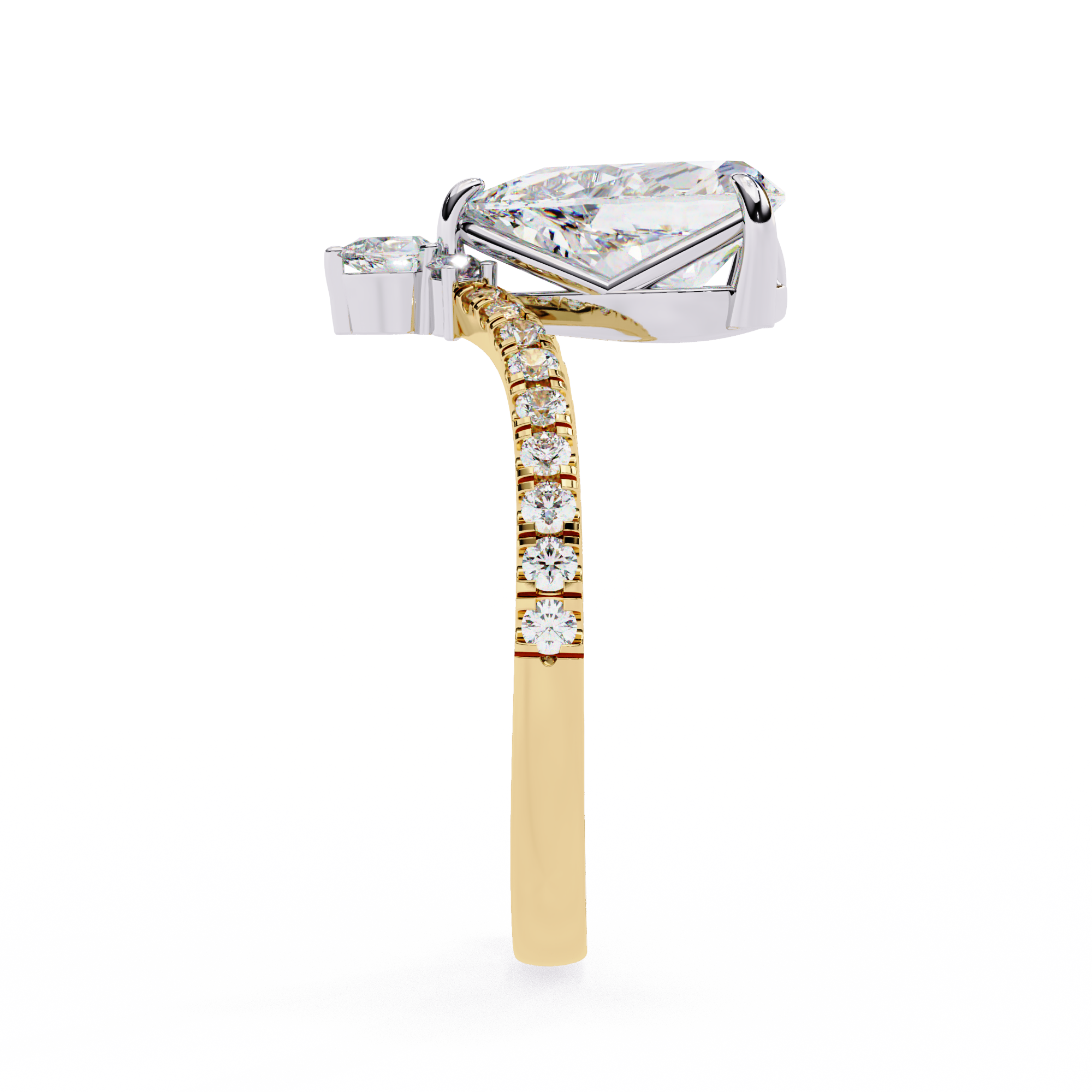 Luminous Pear Diamond Ring