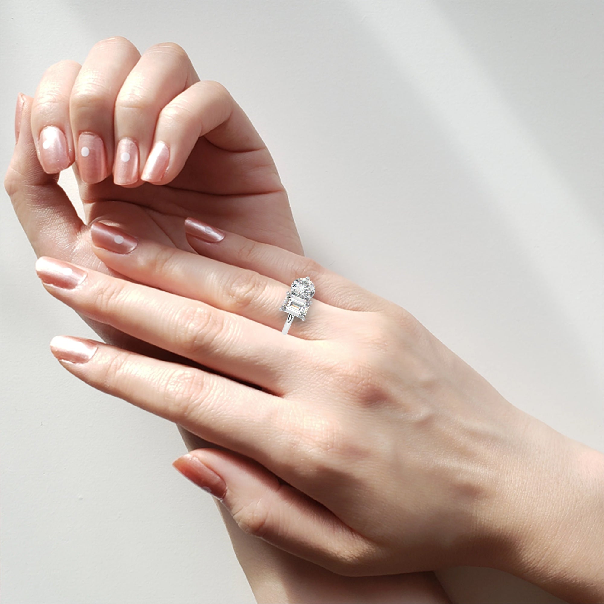 Twin Flame Diamond Ring