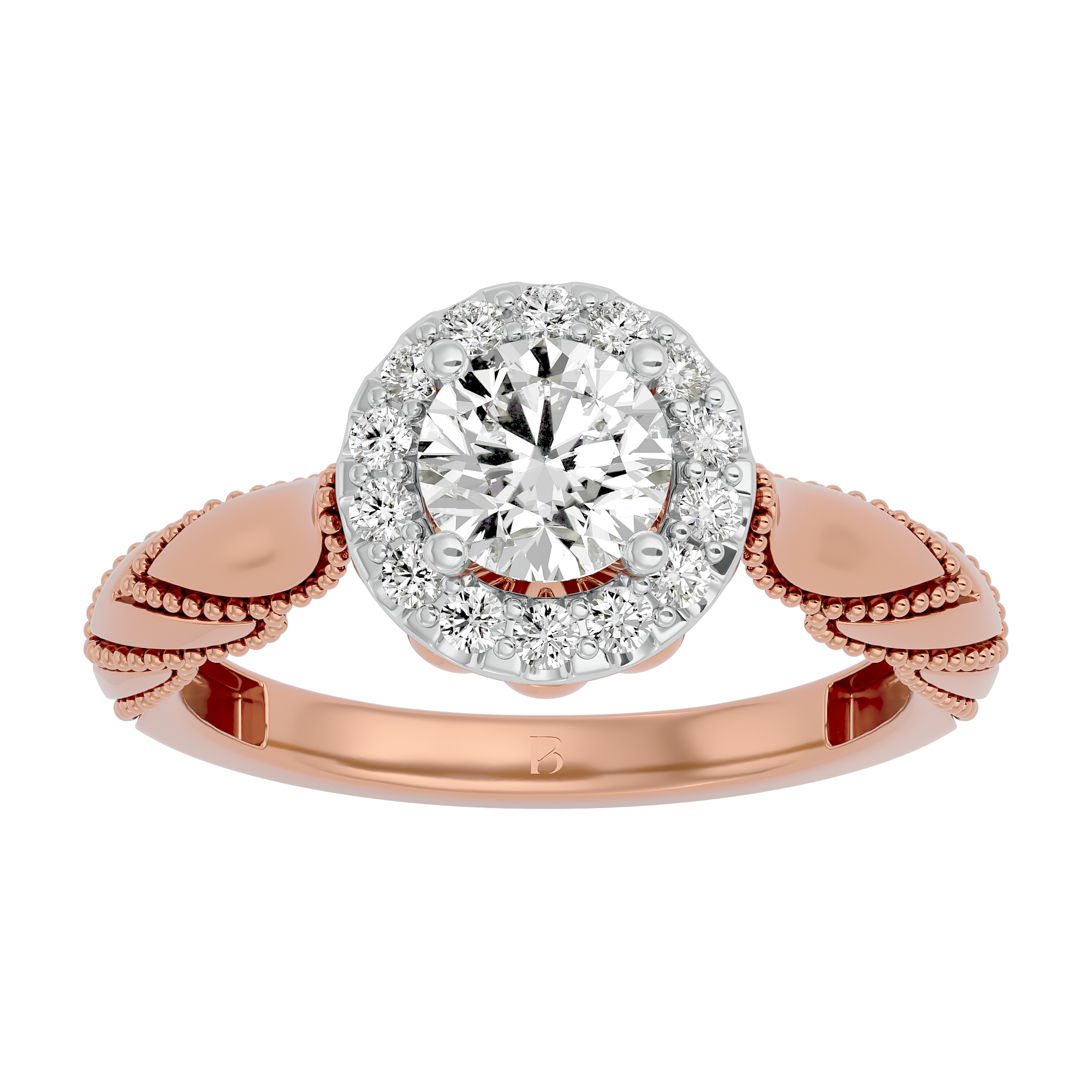 Vintage Charm Engagement Ring
