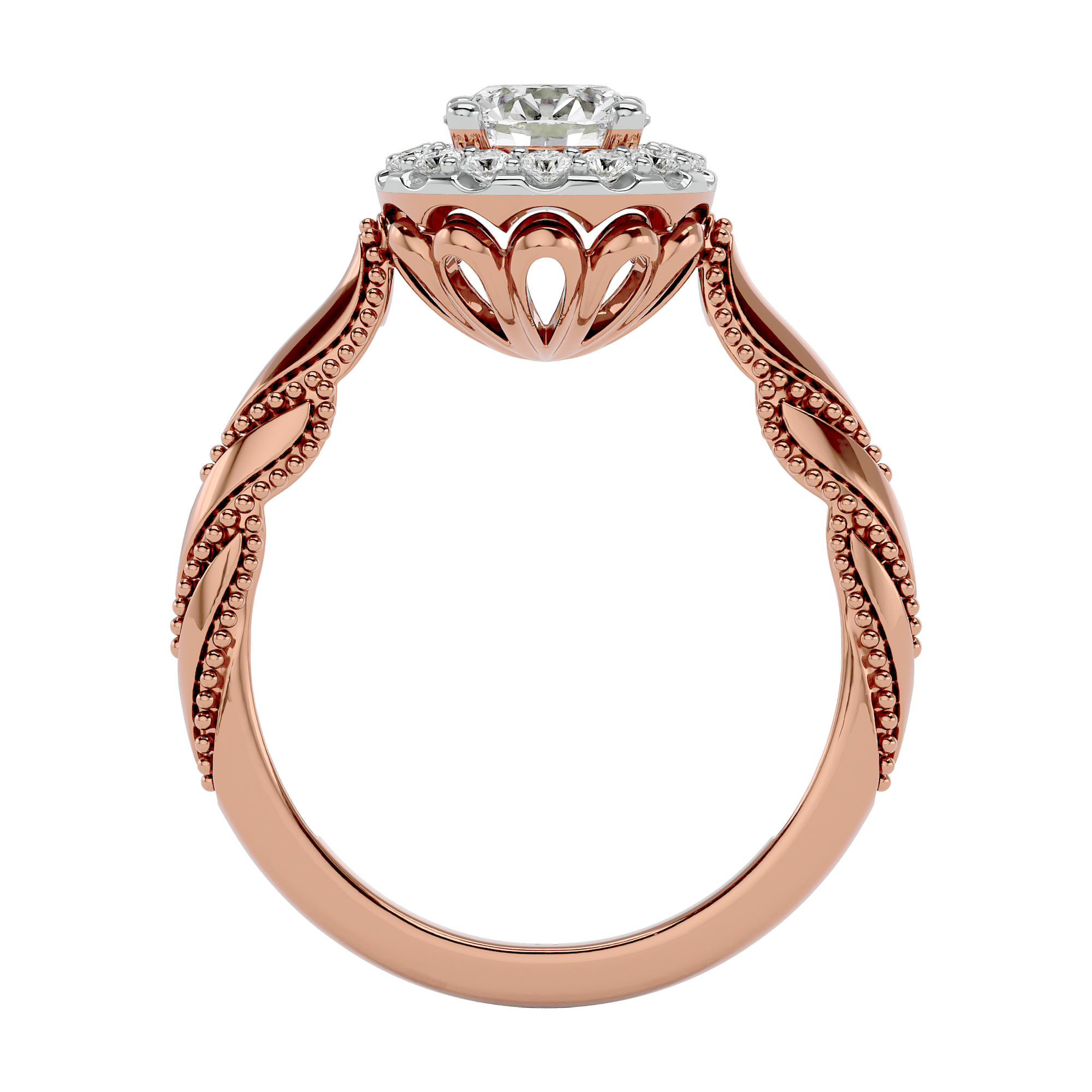 Vintage Charm Engagement Ring