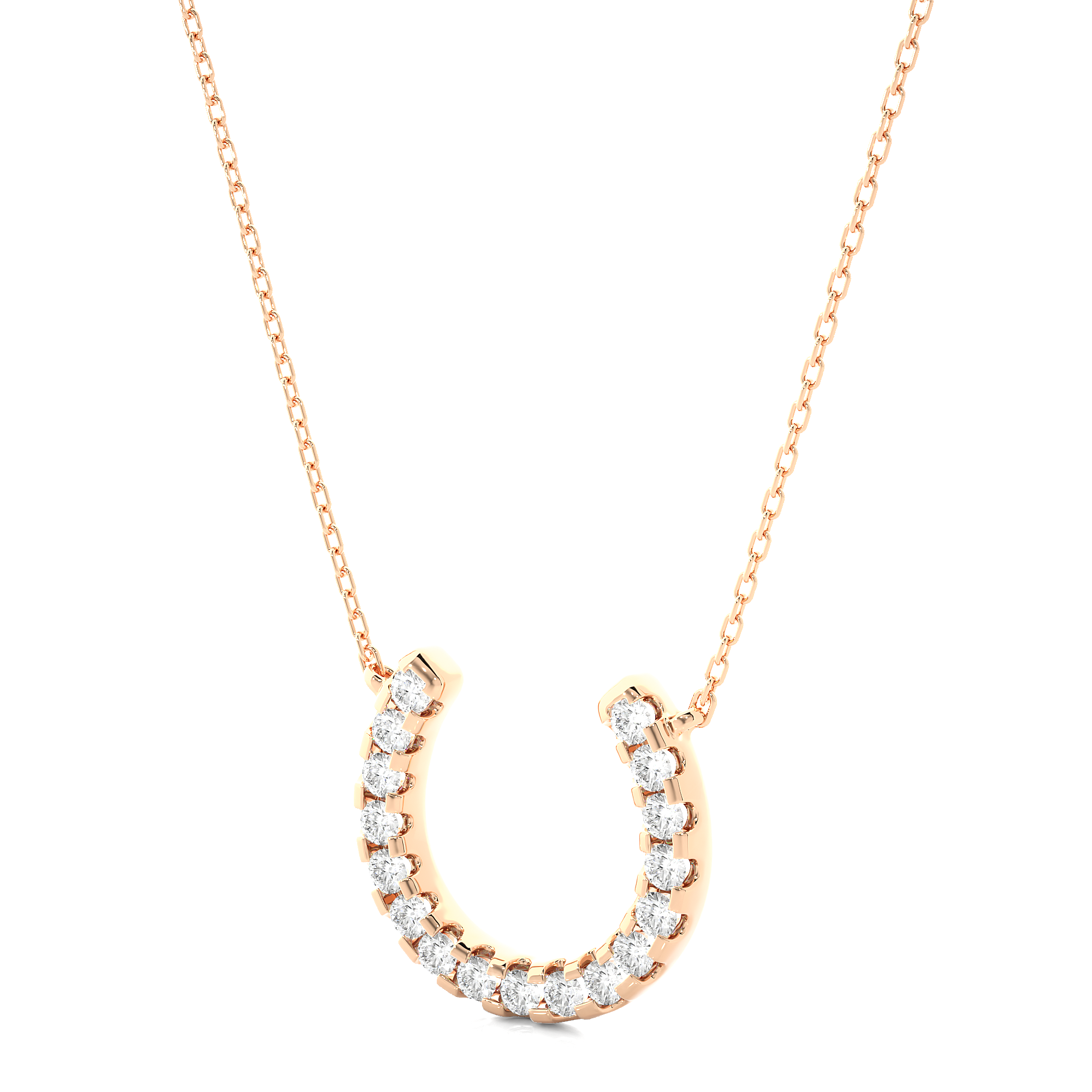 14K White Yellow Rose Gold 0.26 Carat Round Diamond Pendant