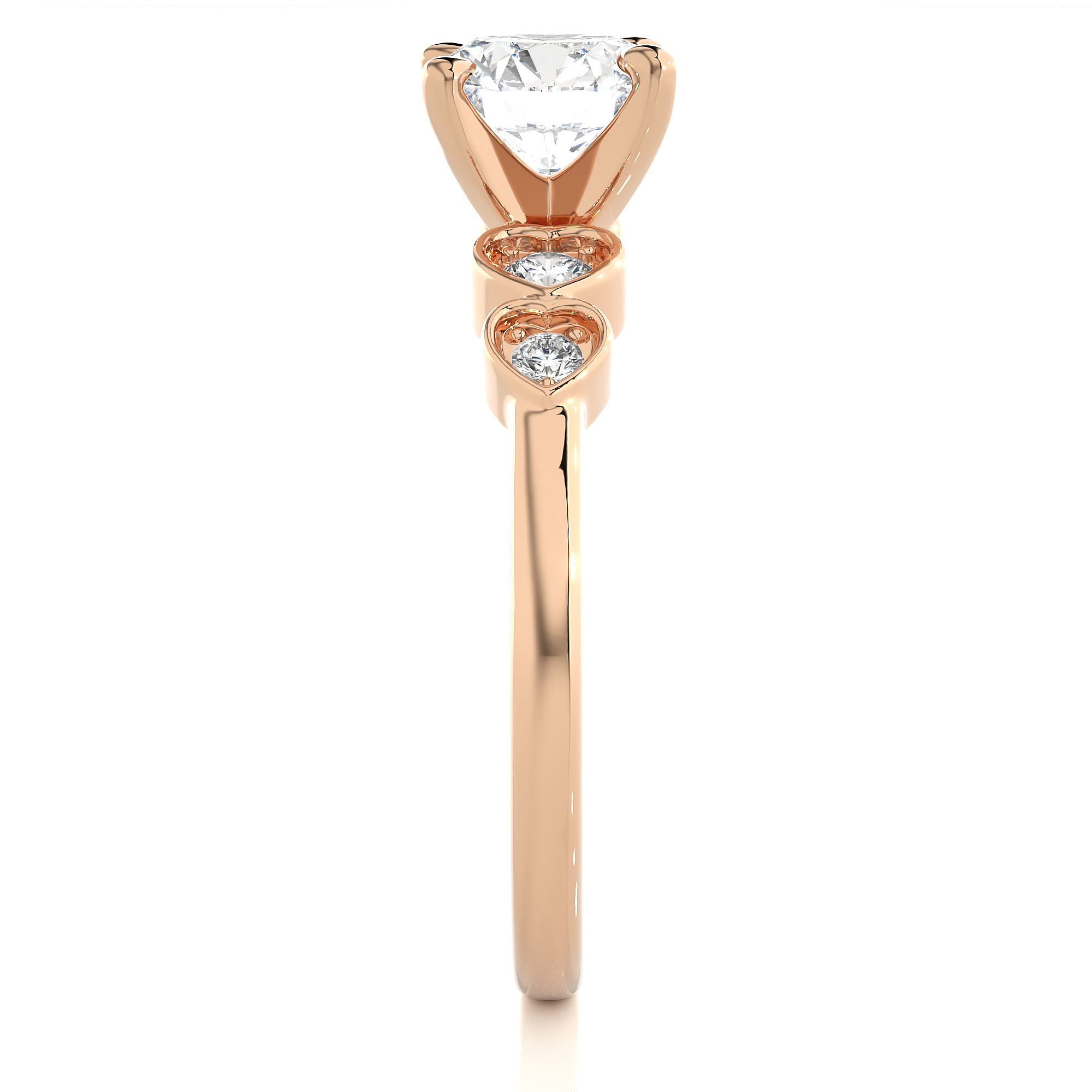 14K White Yellow Rose Gold 1.21 Carat Round Solitaire Diamond Ring