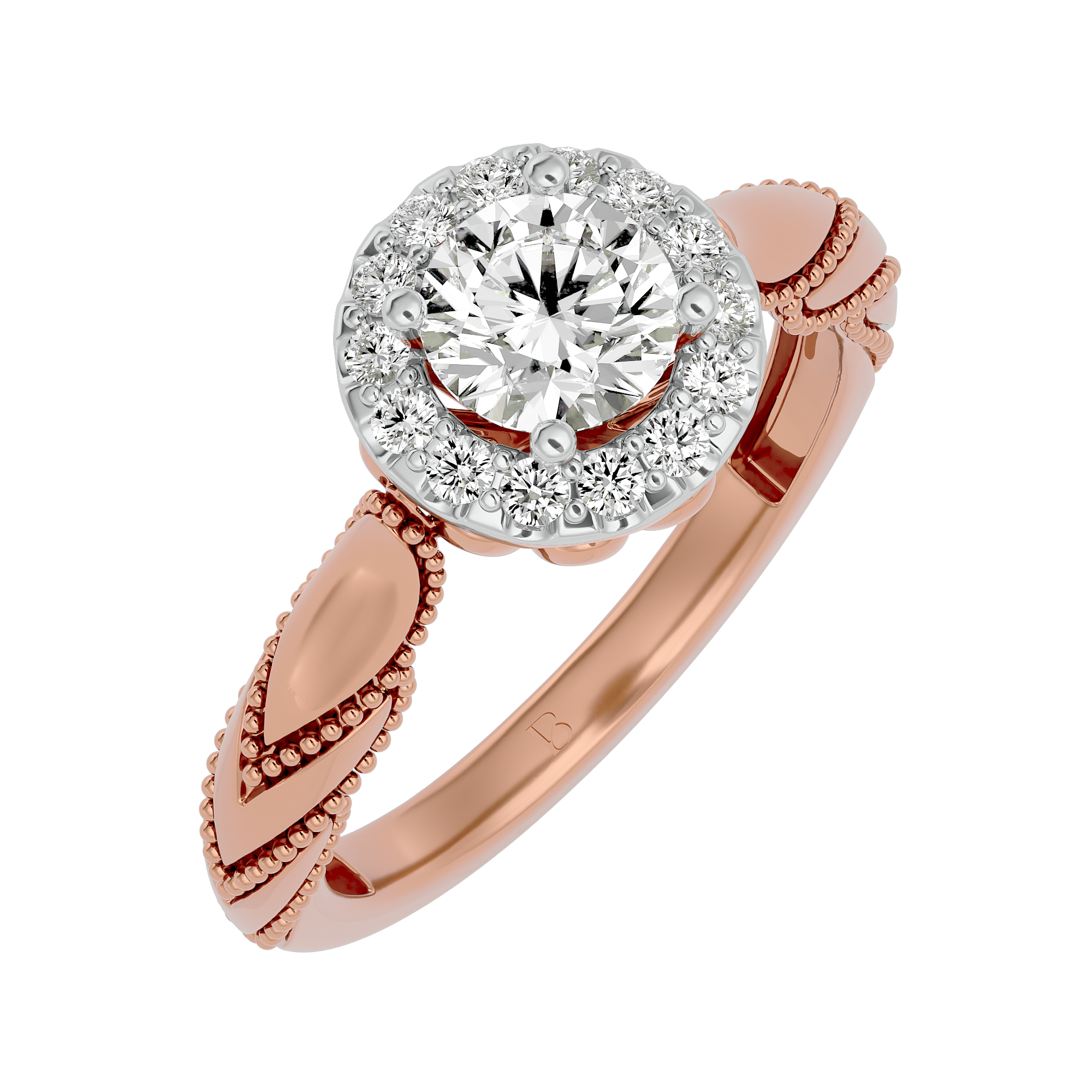 Vintage Charm Engagement Ring