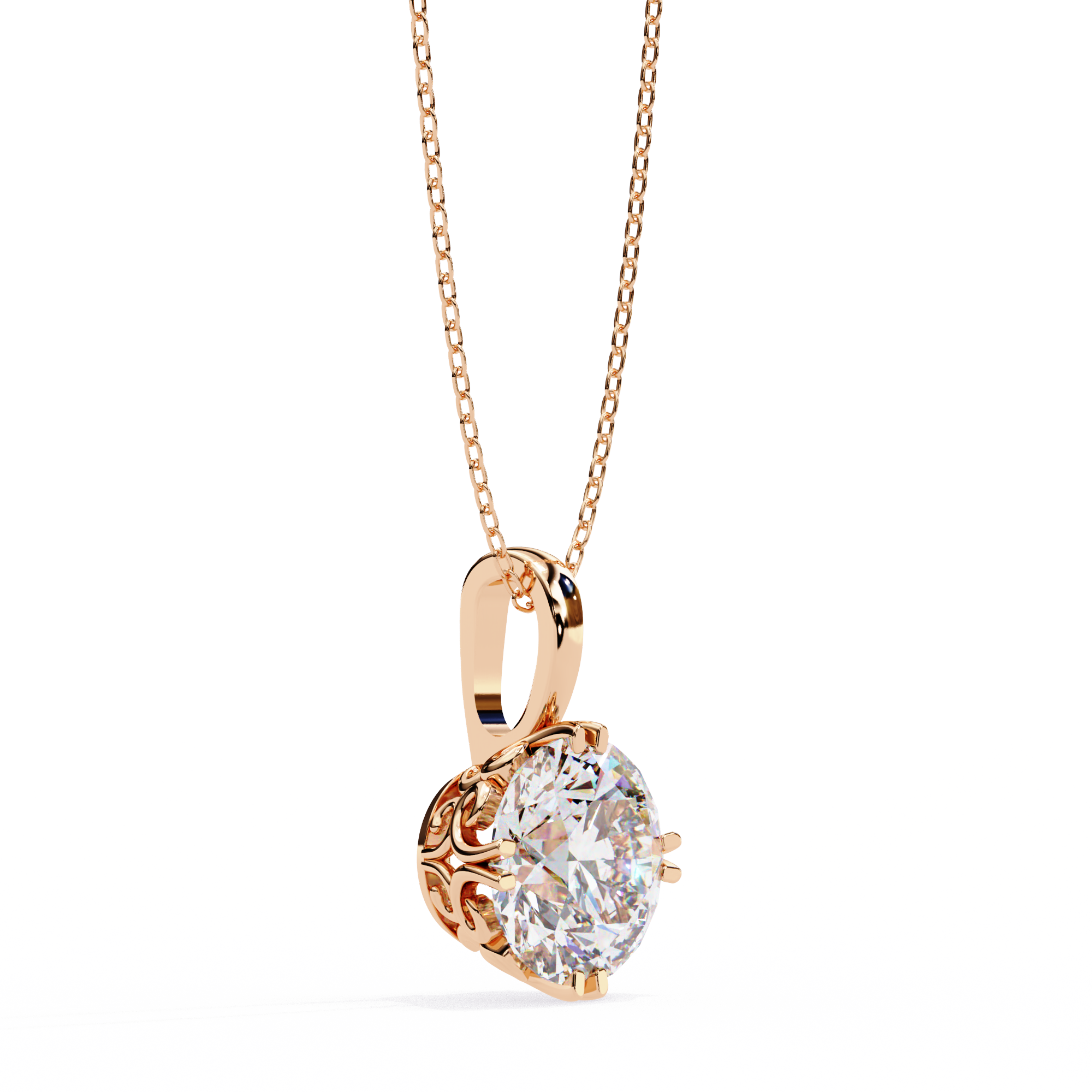Aurora Solitaire Pendant