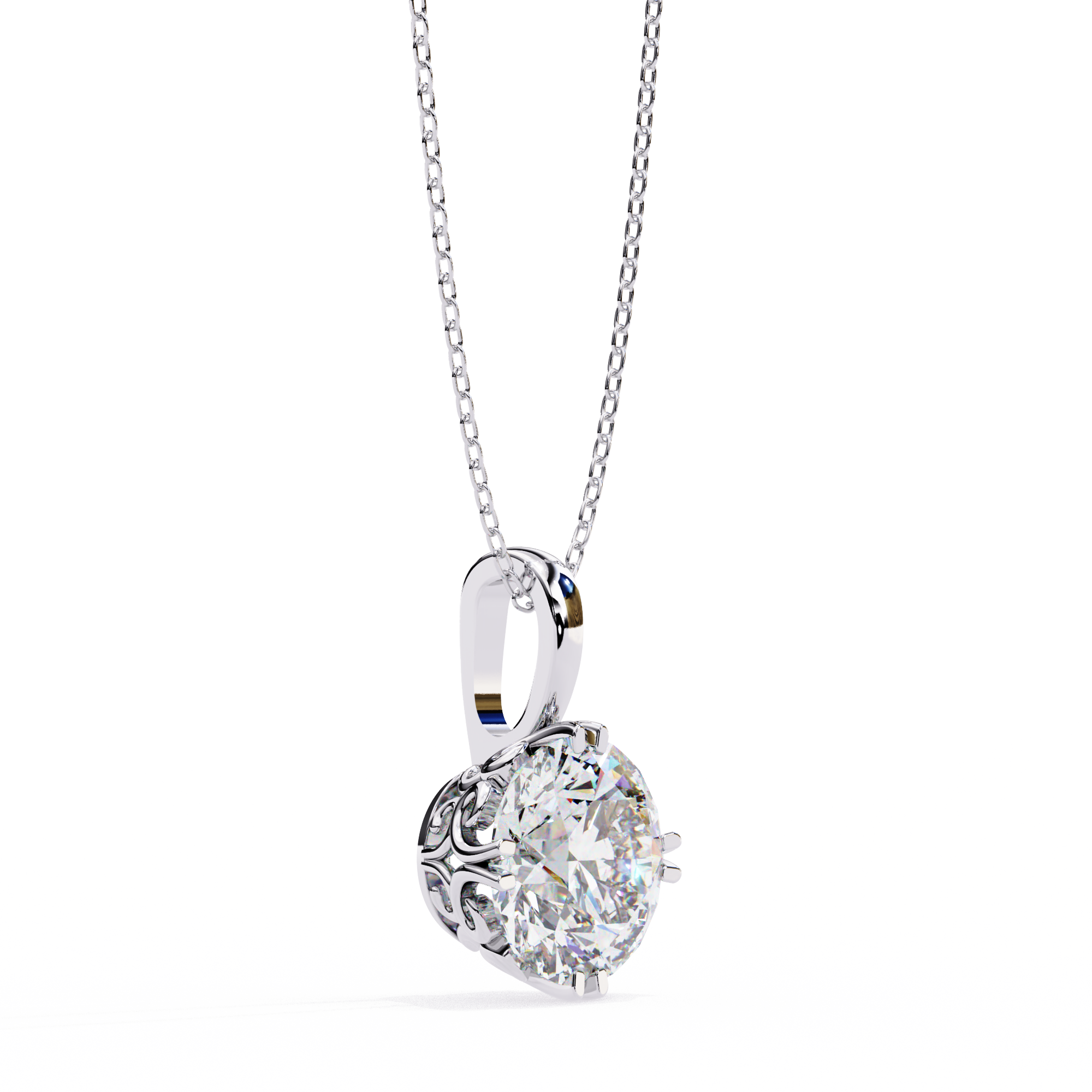 Aurora Solitaire Pendant