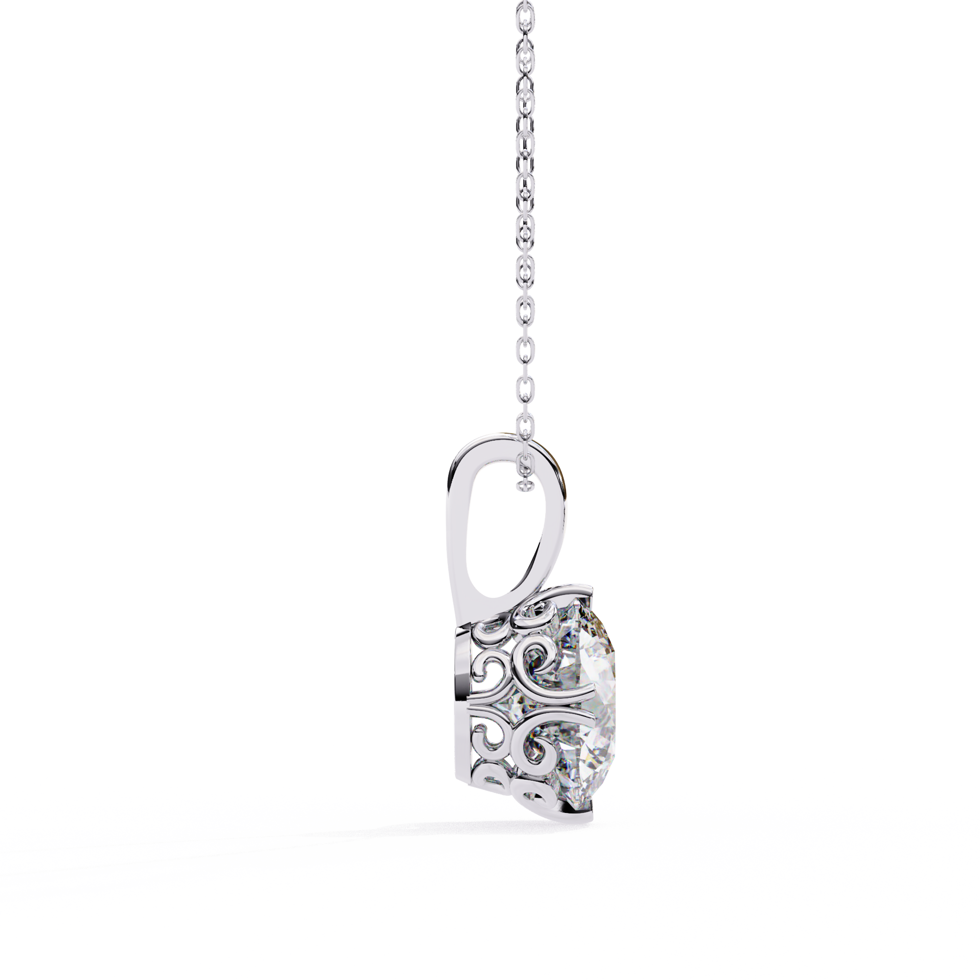 Aurora Solitaire Pendant
