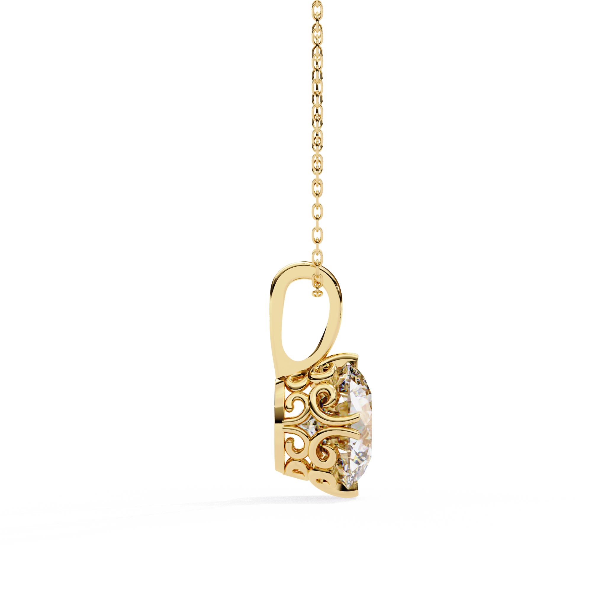 Aurora Solitaire Pendant