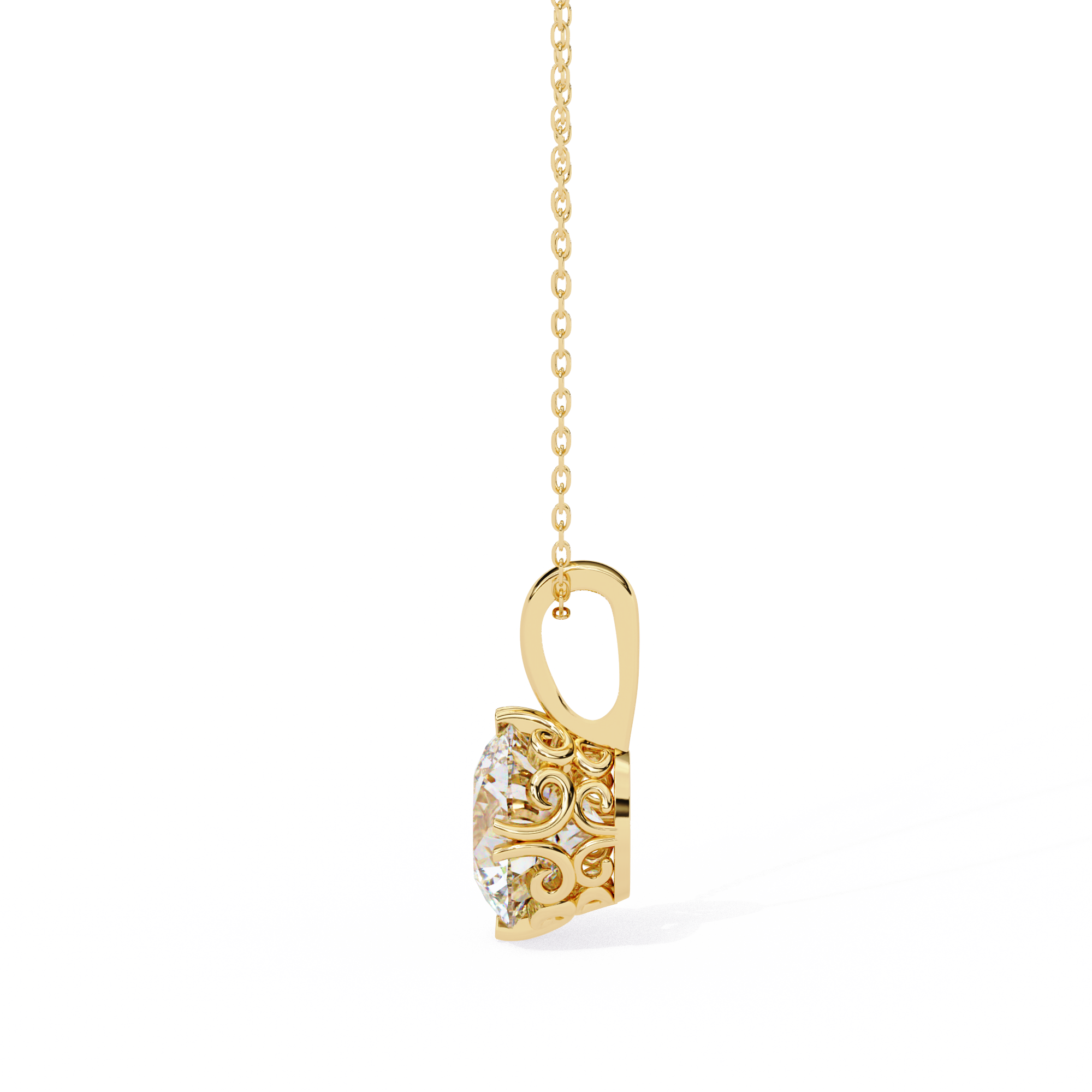 Aurora Solitaire Pendant