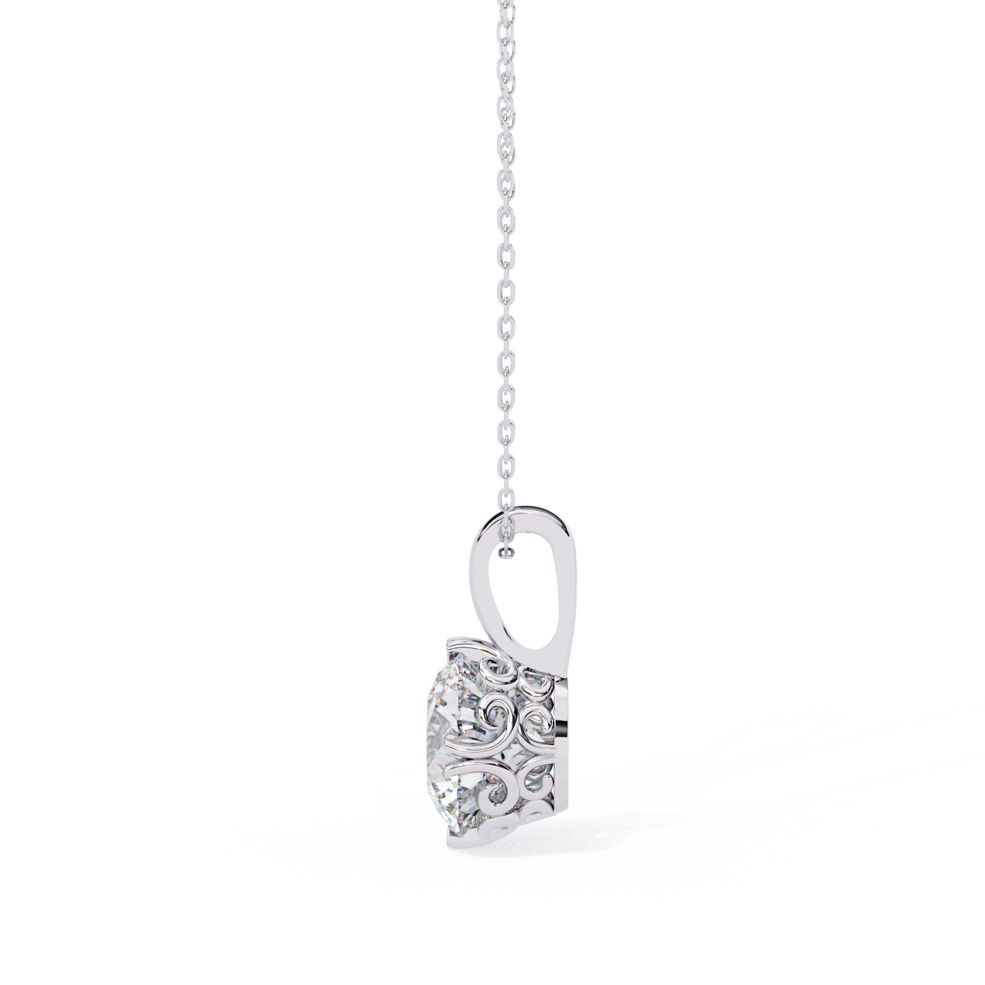 Aurora Solitaire Pendant