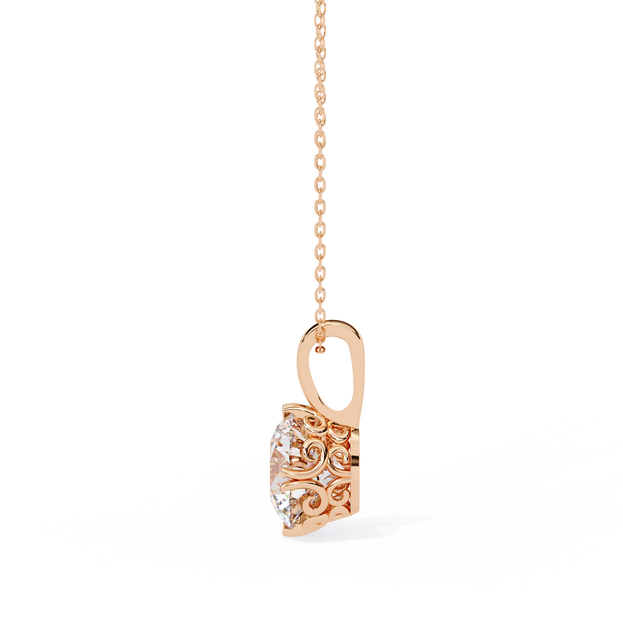 Aurora Solitaire Pendant