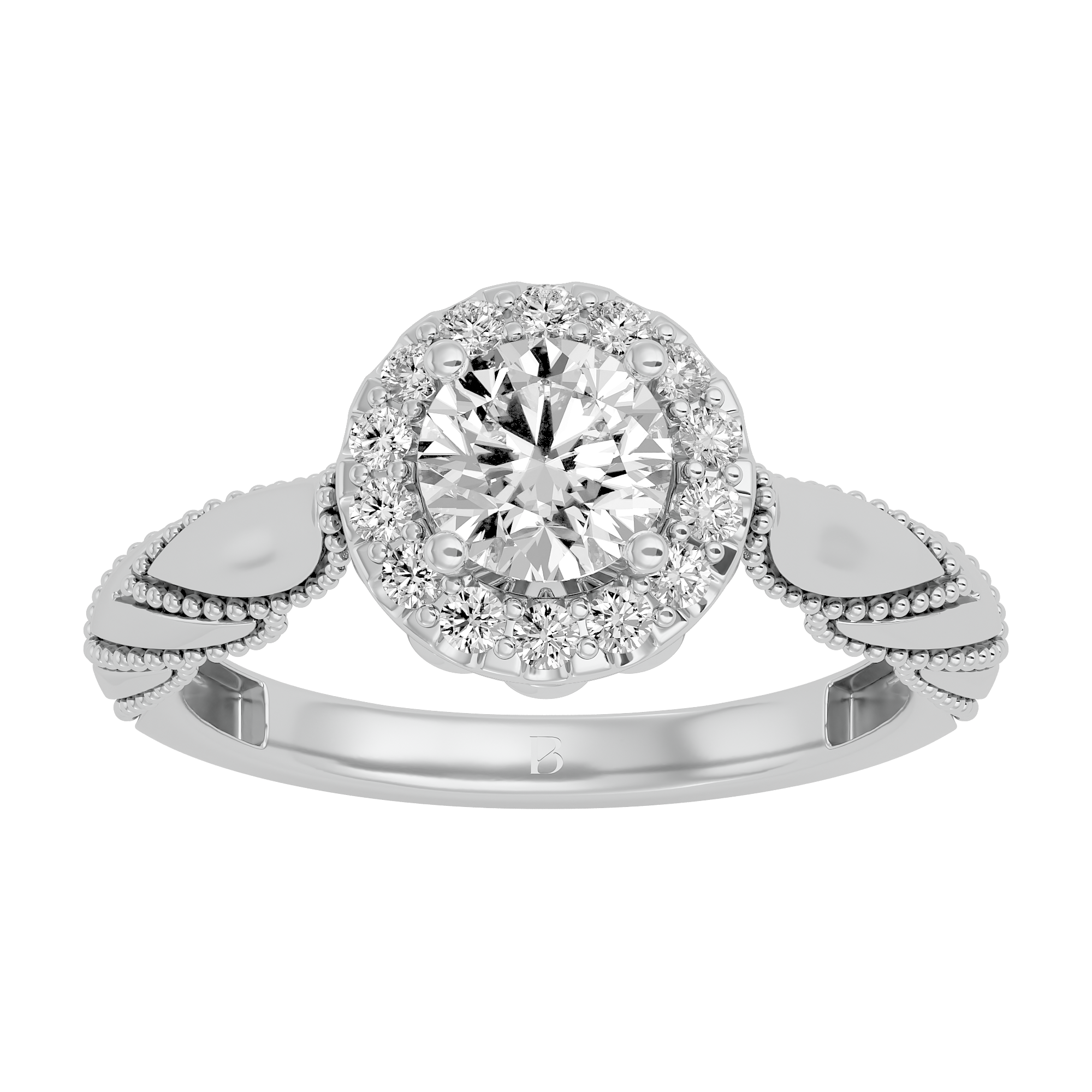 Vintage Charm Engagement Ring
