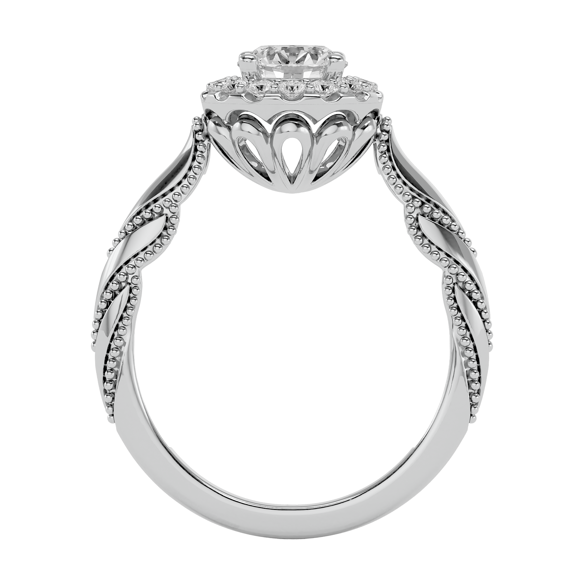 Vintage Charm Engagement Ring