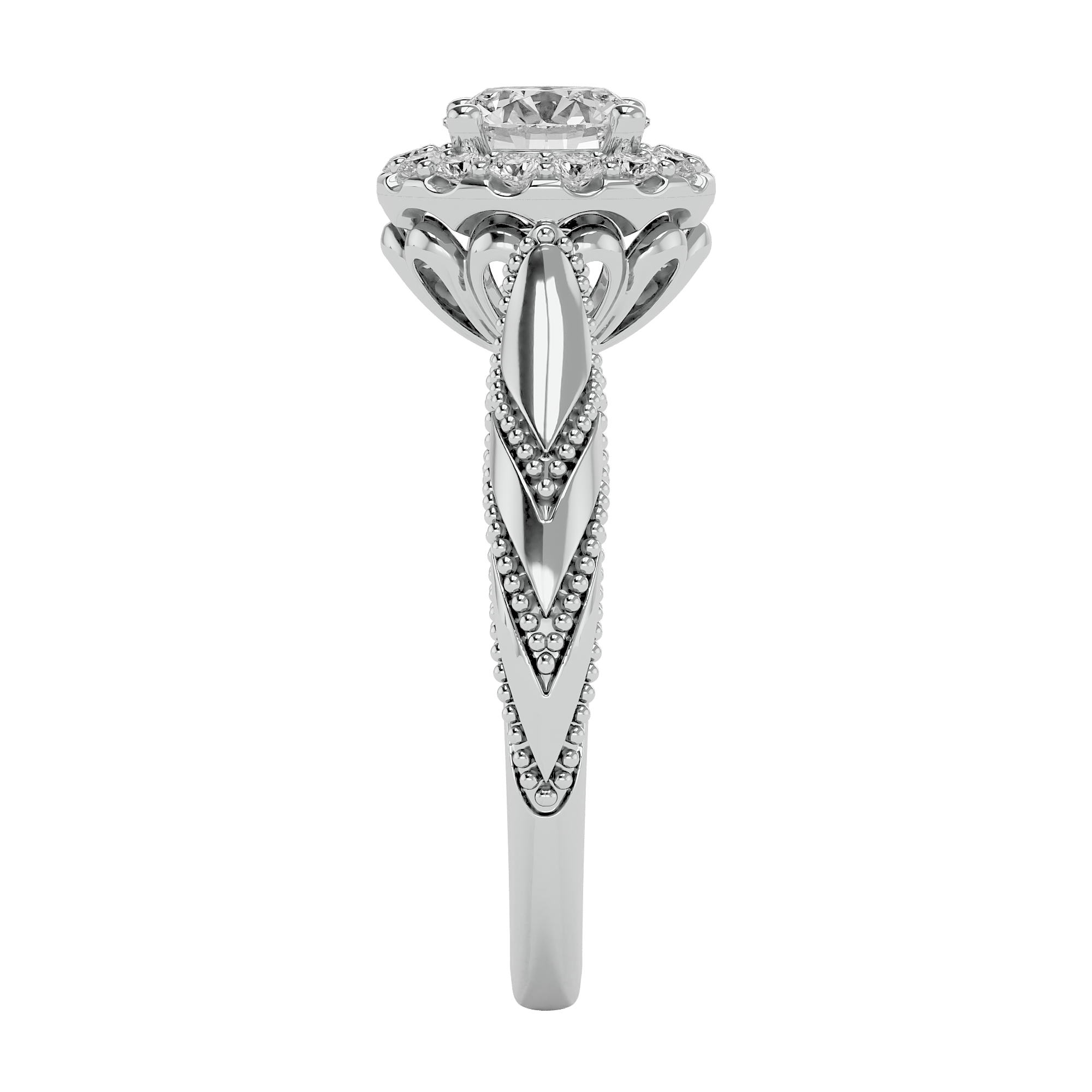 Vintage Charm Engagement Ring