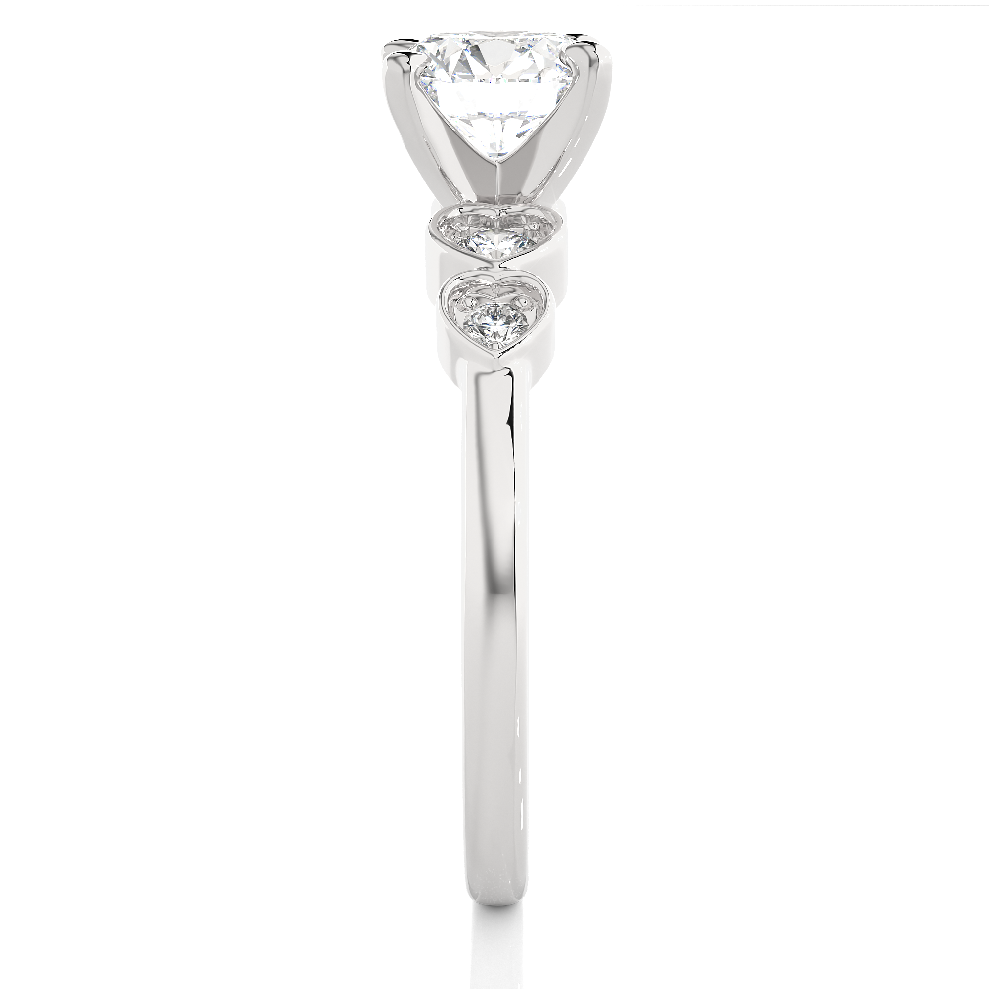 14K White Yellow Rose Gold 1.21 Carat Round Solitaire Diamond Ring