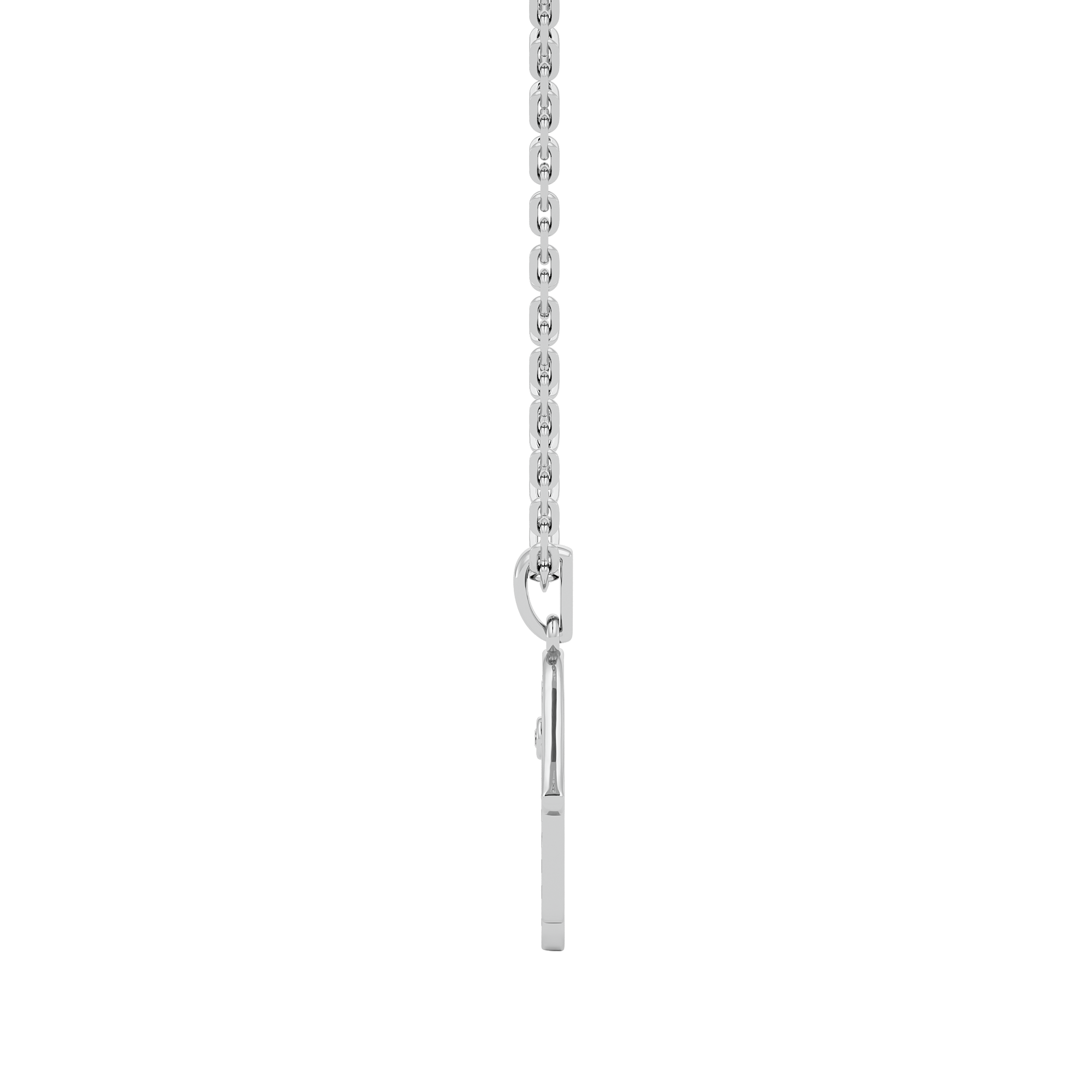 Hamsa Evil Eye Lab Grown Diamond Pendant
