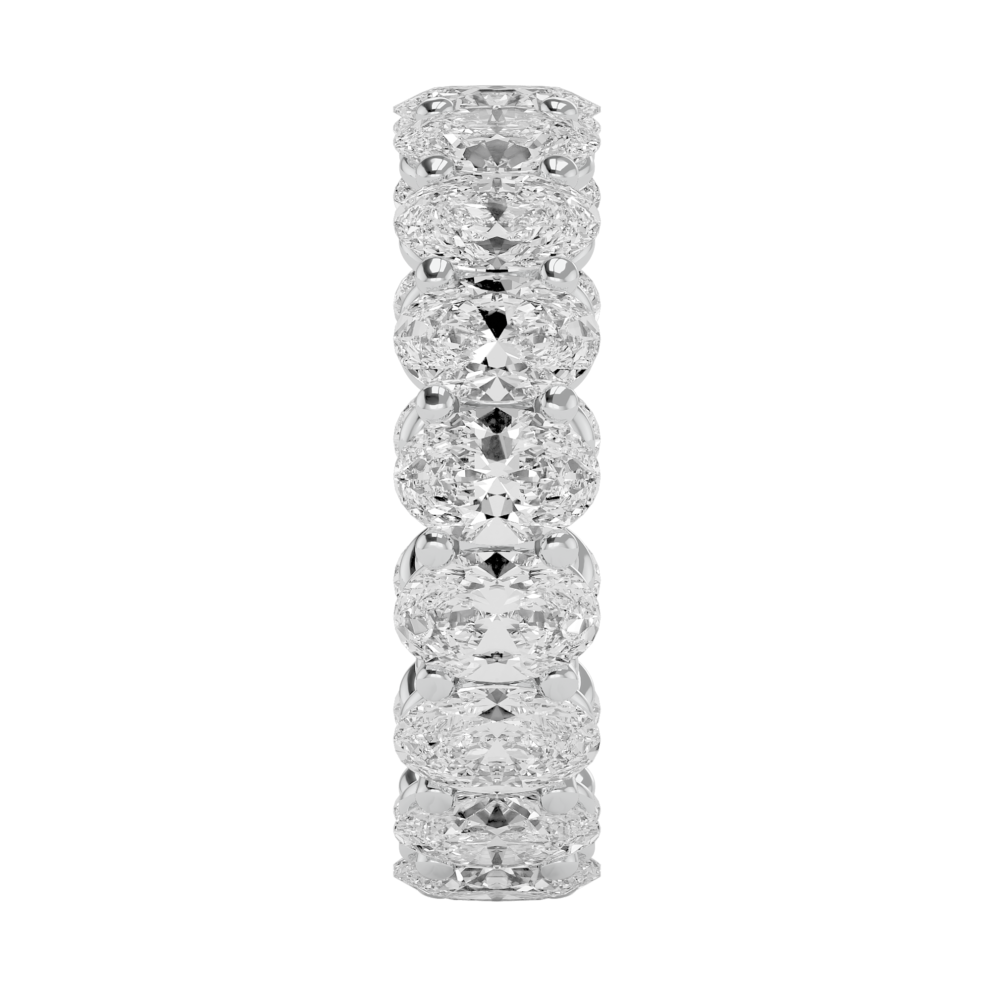 14KT Rose Gold Captivating 6.61 Carat Oval Diamond Ring