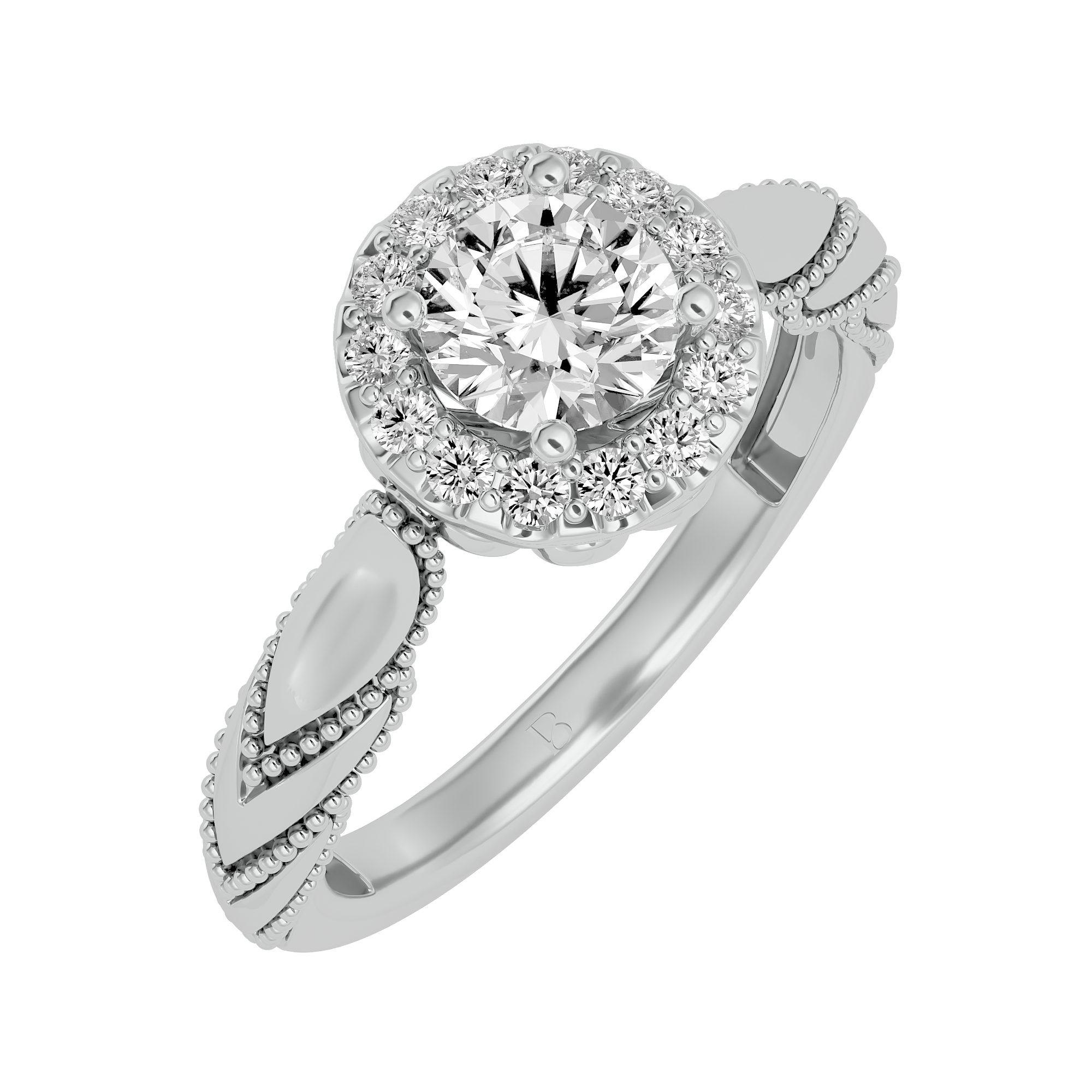 Vintage Charm Engagement Ring