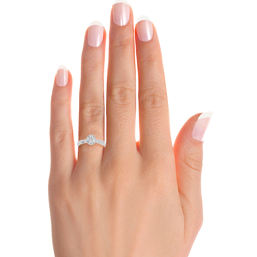 14K White Yellow Rose Gold 1.07 Carat Round Diamond Ring