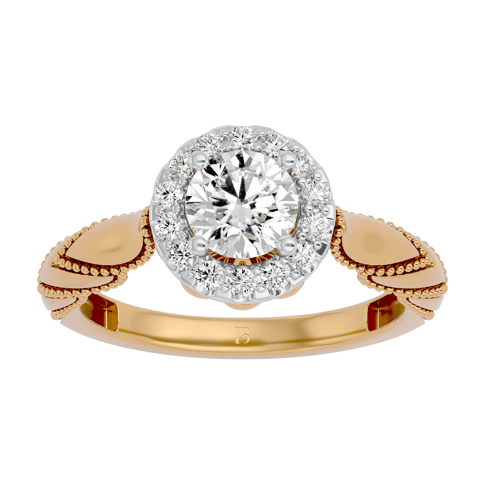 Vintage Charm Engagement Ring