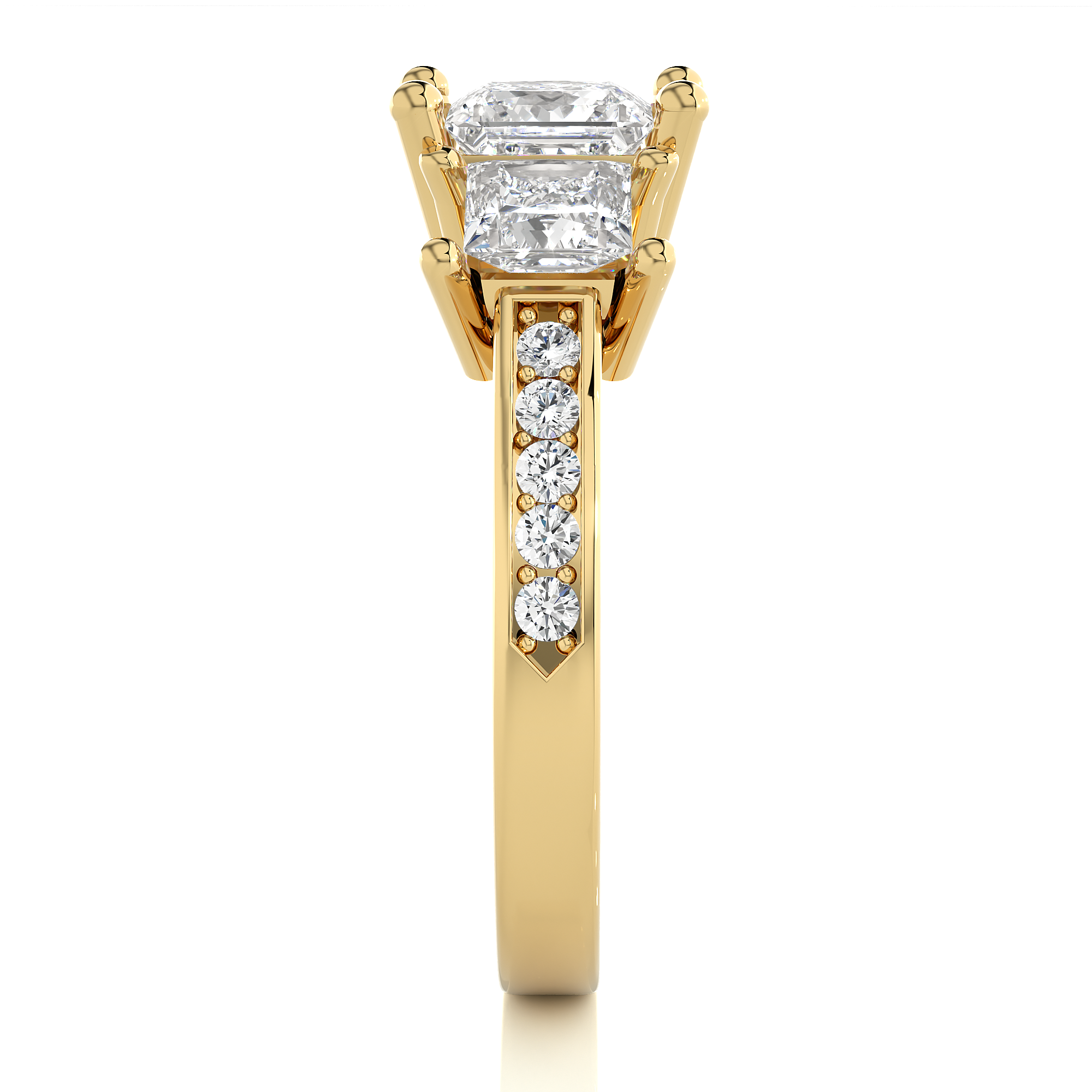 Gilded Grace Solitaire Lab Grown Diamond Ring