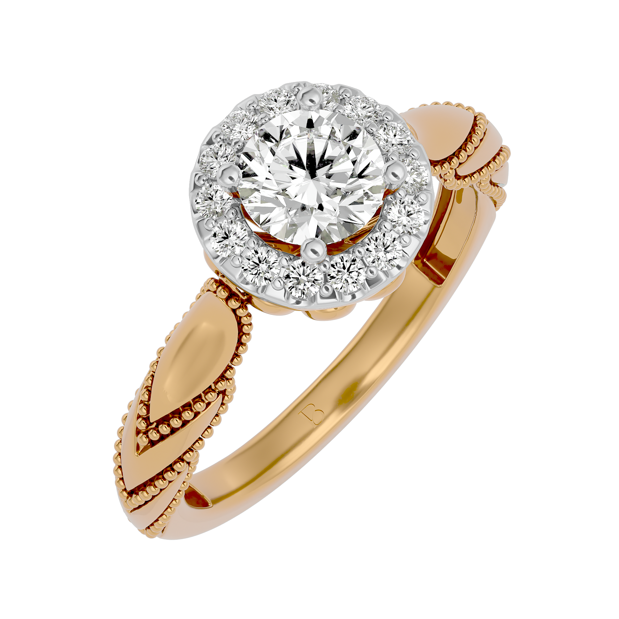 Vintage Charm Engagement Ring