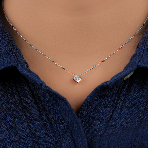 Celestial Sparkle Solitaire Pendant
