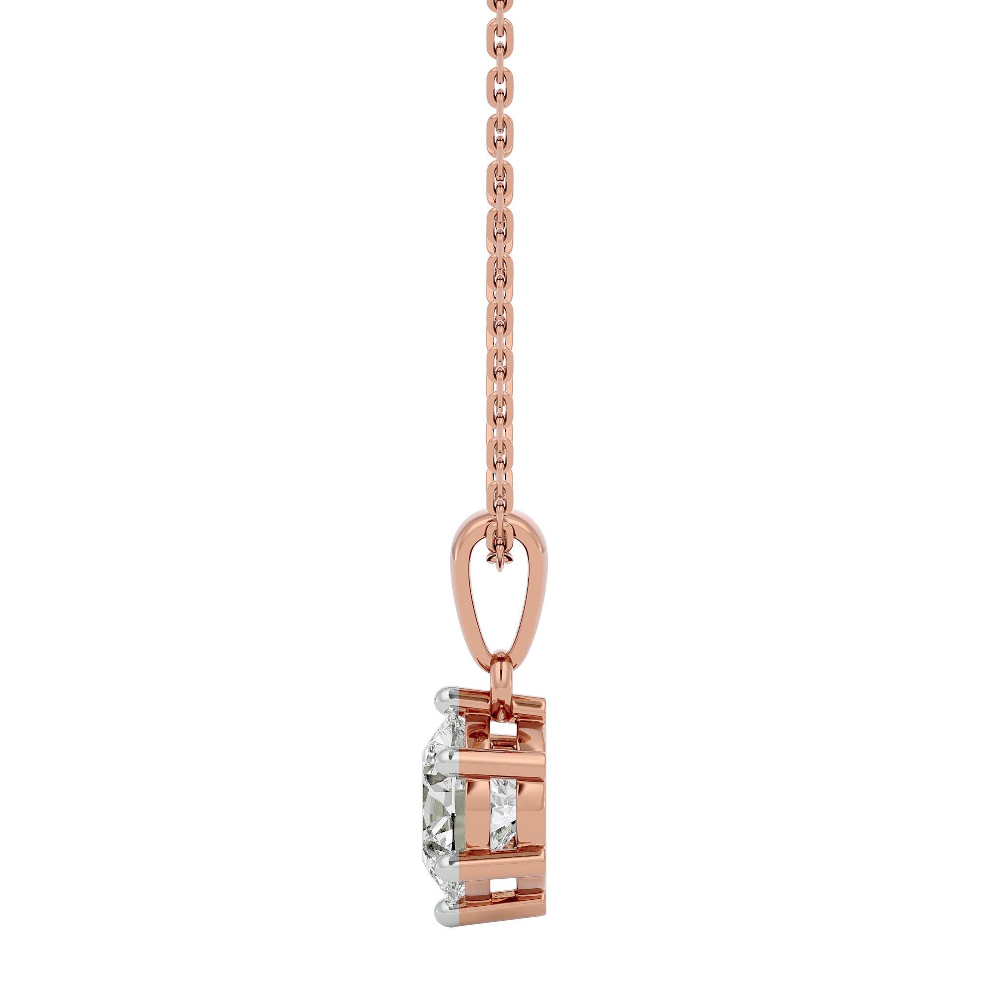 Circle of Light Solitaire Pendant