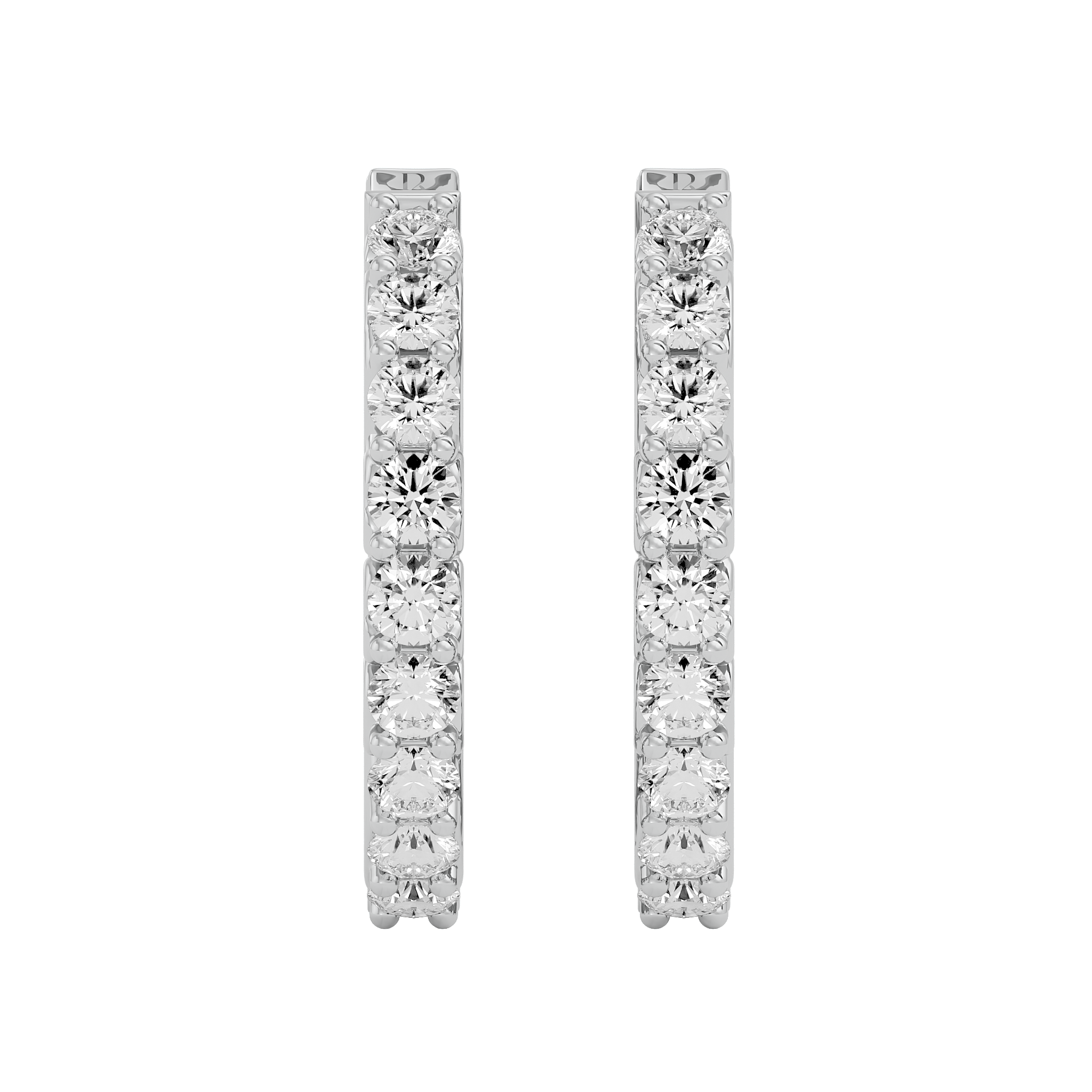 Elegant Whirl Diamond Earrings