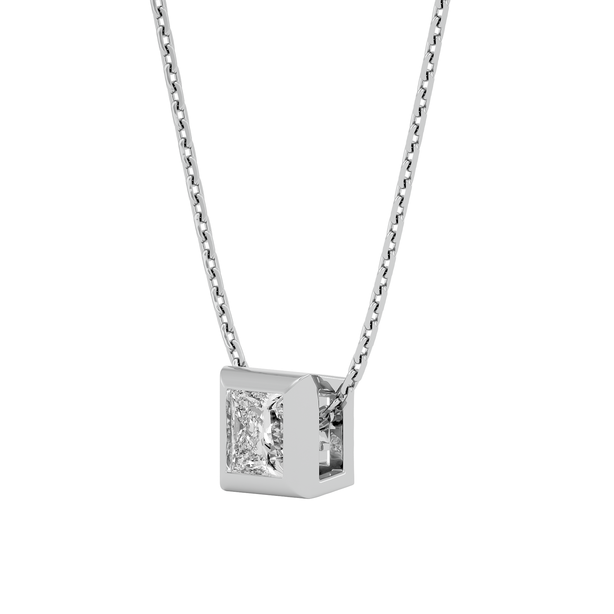 Celestial Sparkle Solitaire Pendant