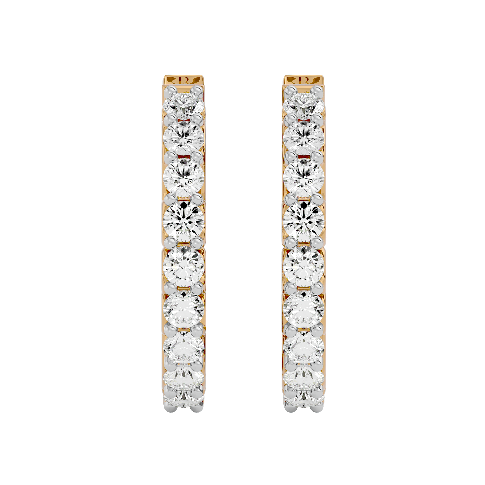 Elegant Whirl Diamond Earrings