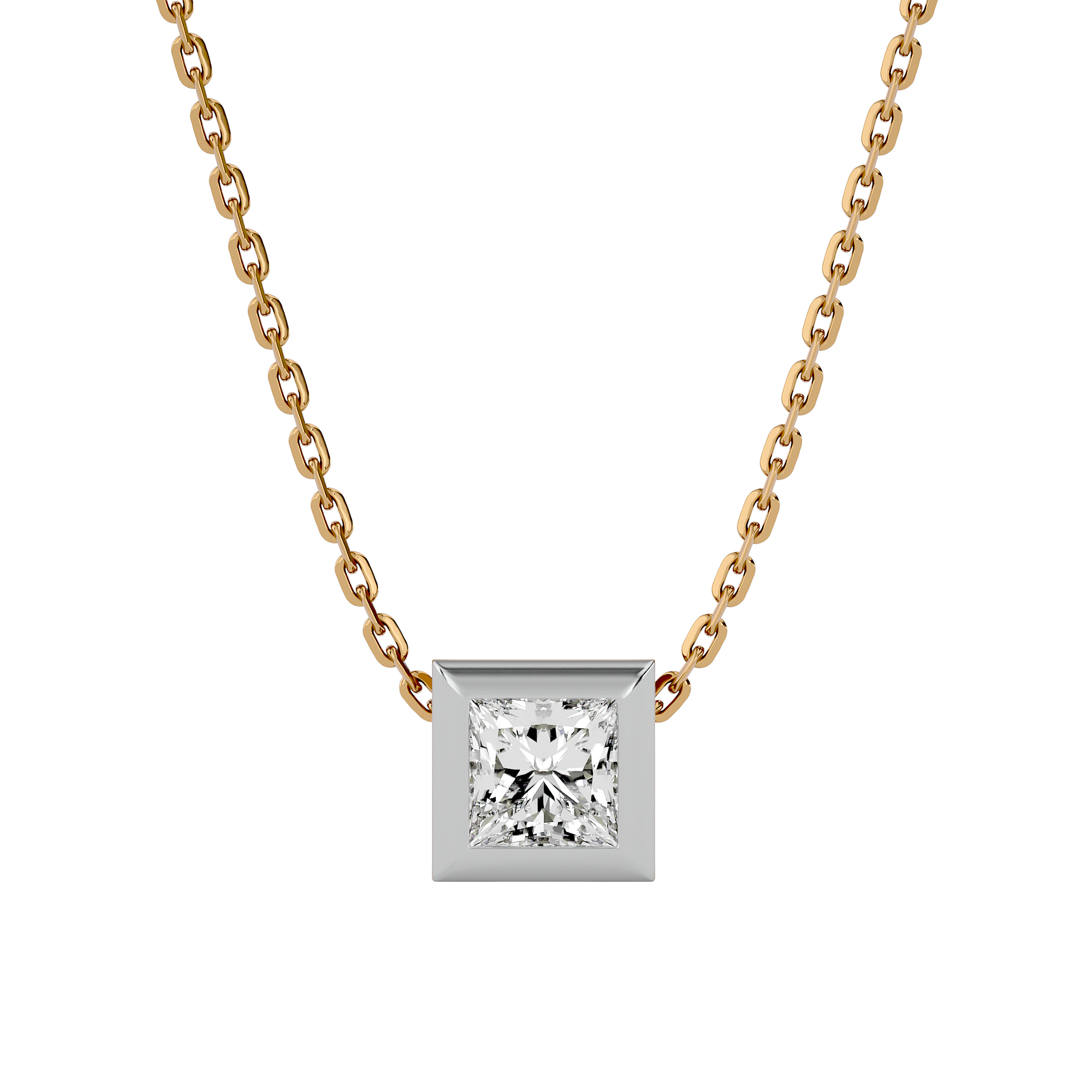 Celestial Sparkle Solitaire Pendant