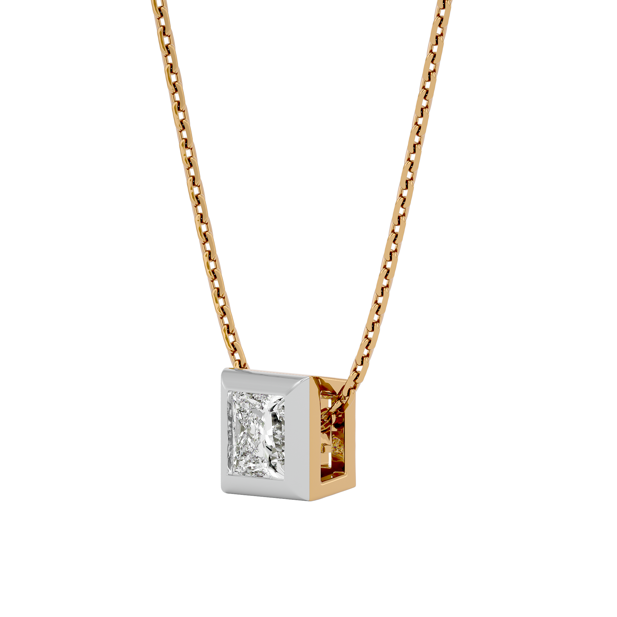 Celestial Sparkle Solitaire Pendant