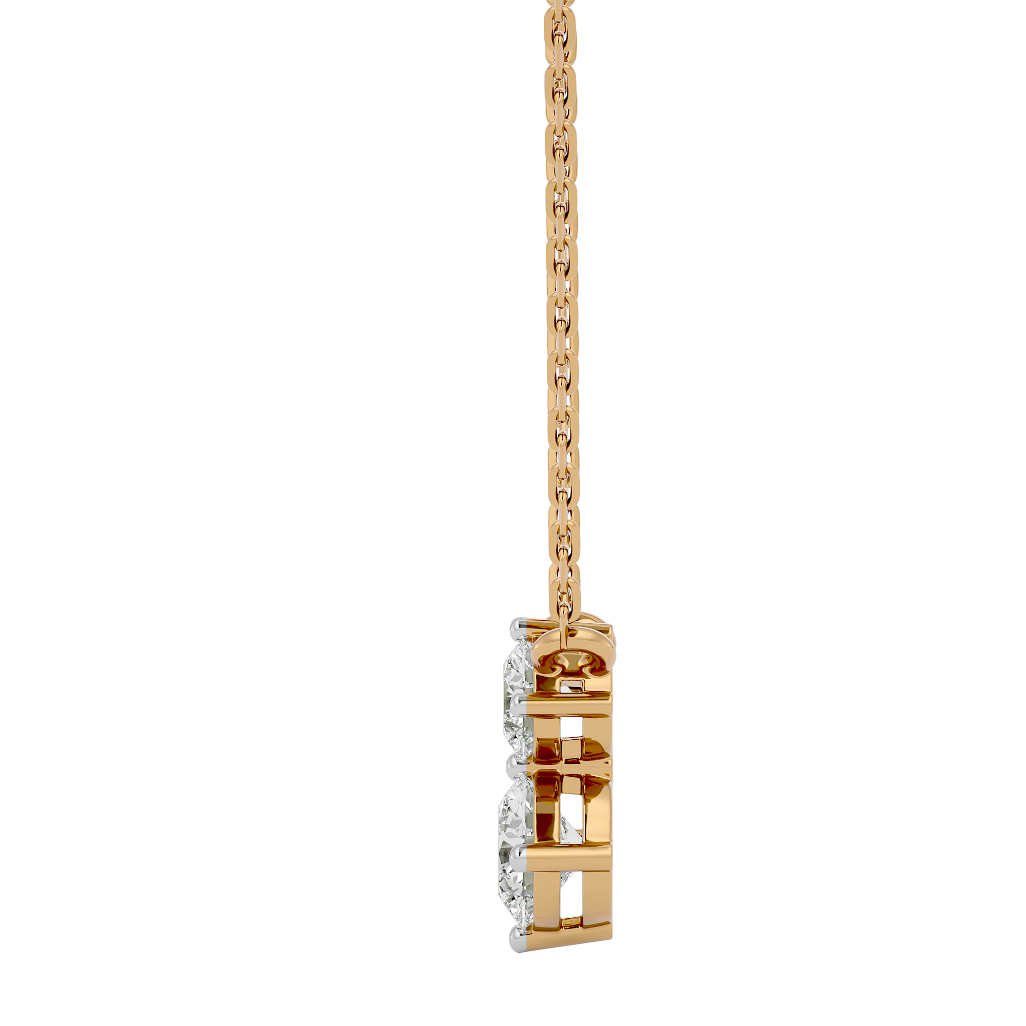 Double Brilliance Solitaire Pendant