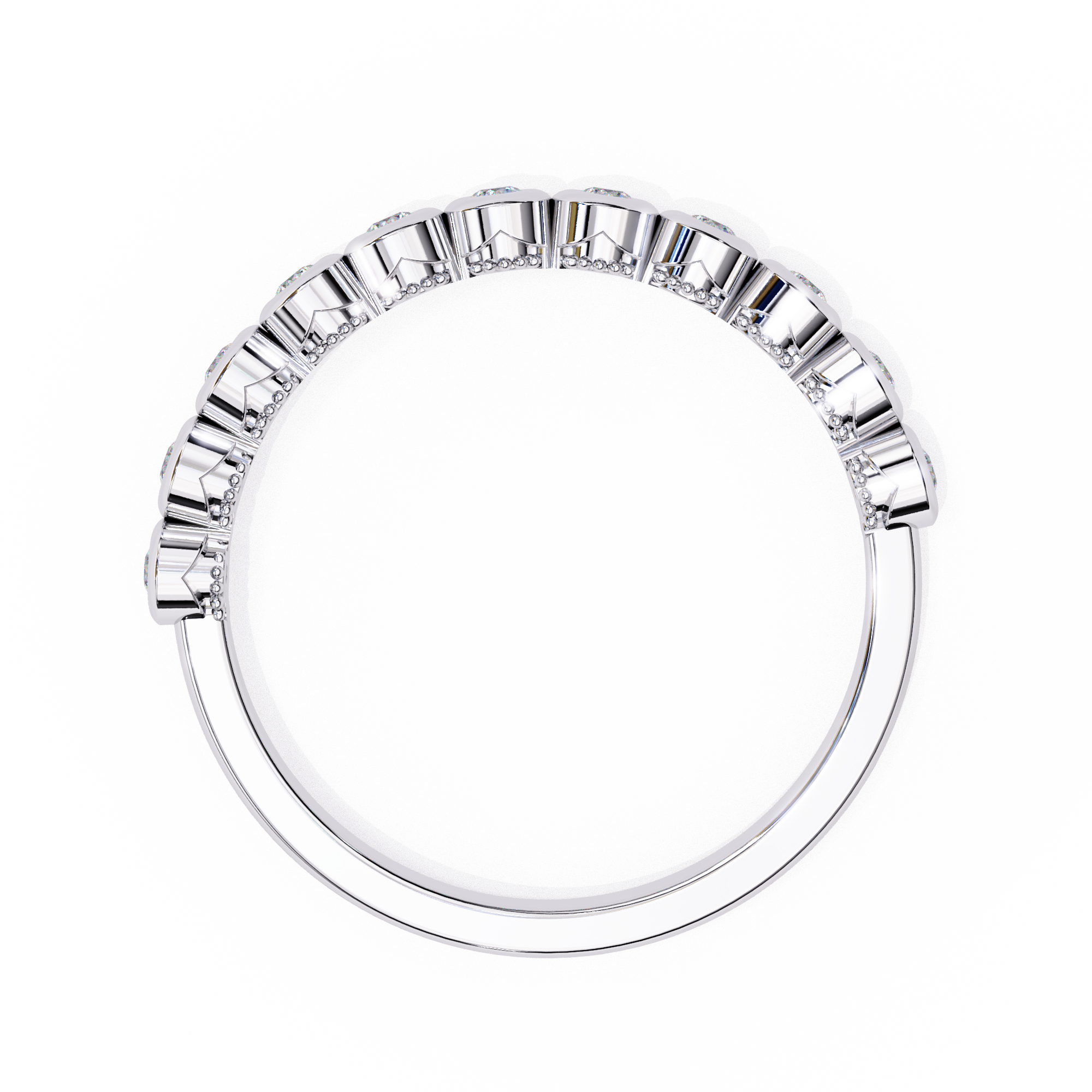 Radiant Round Diamond Eternity Ring