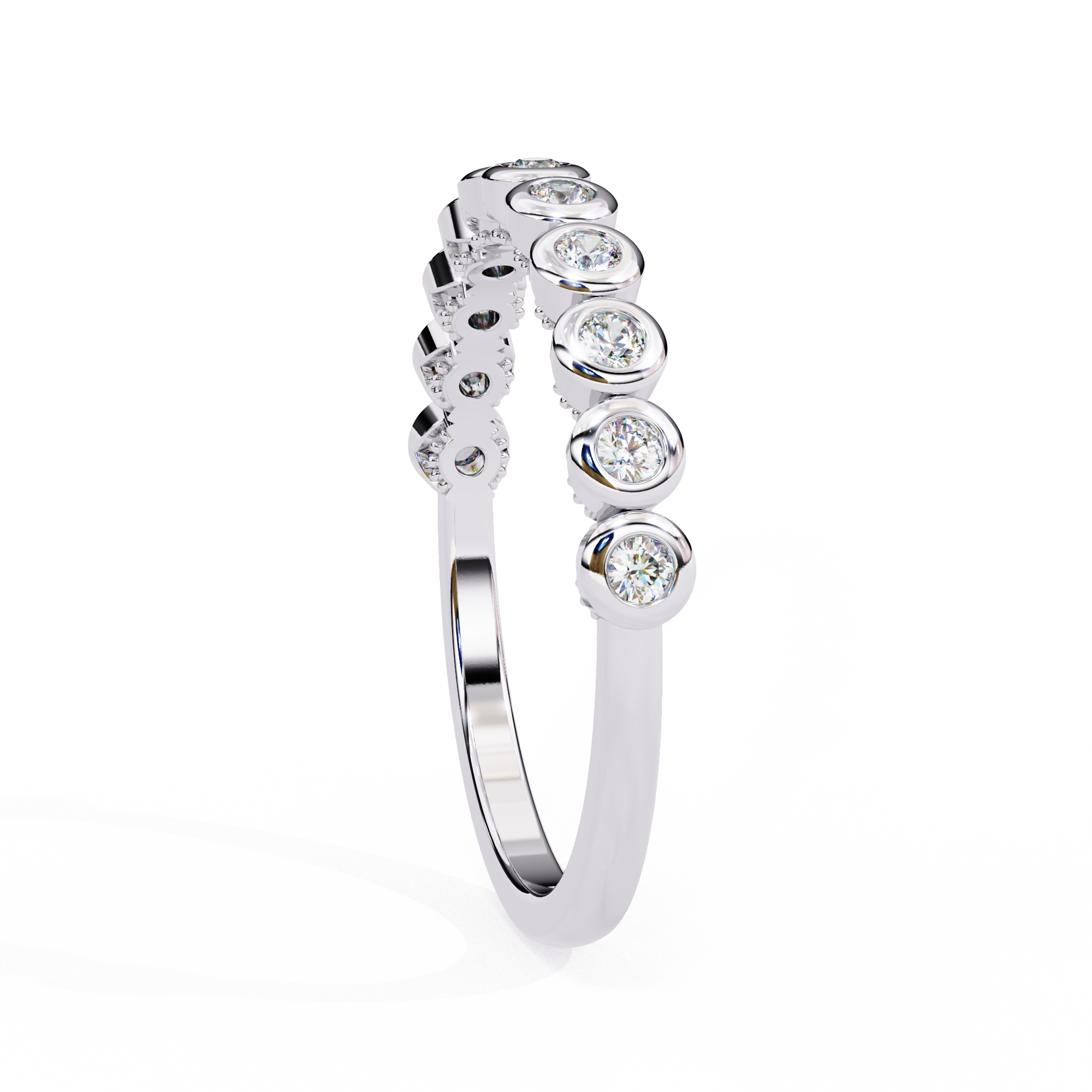 Radiant Round Diamond Eternity Ring