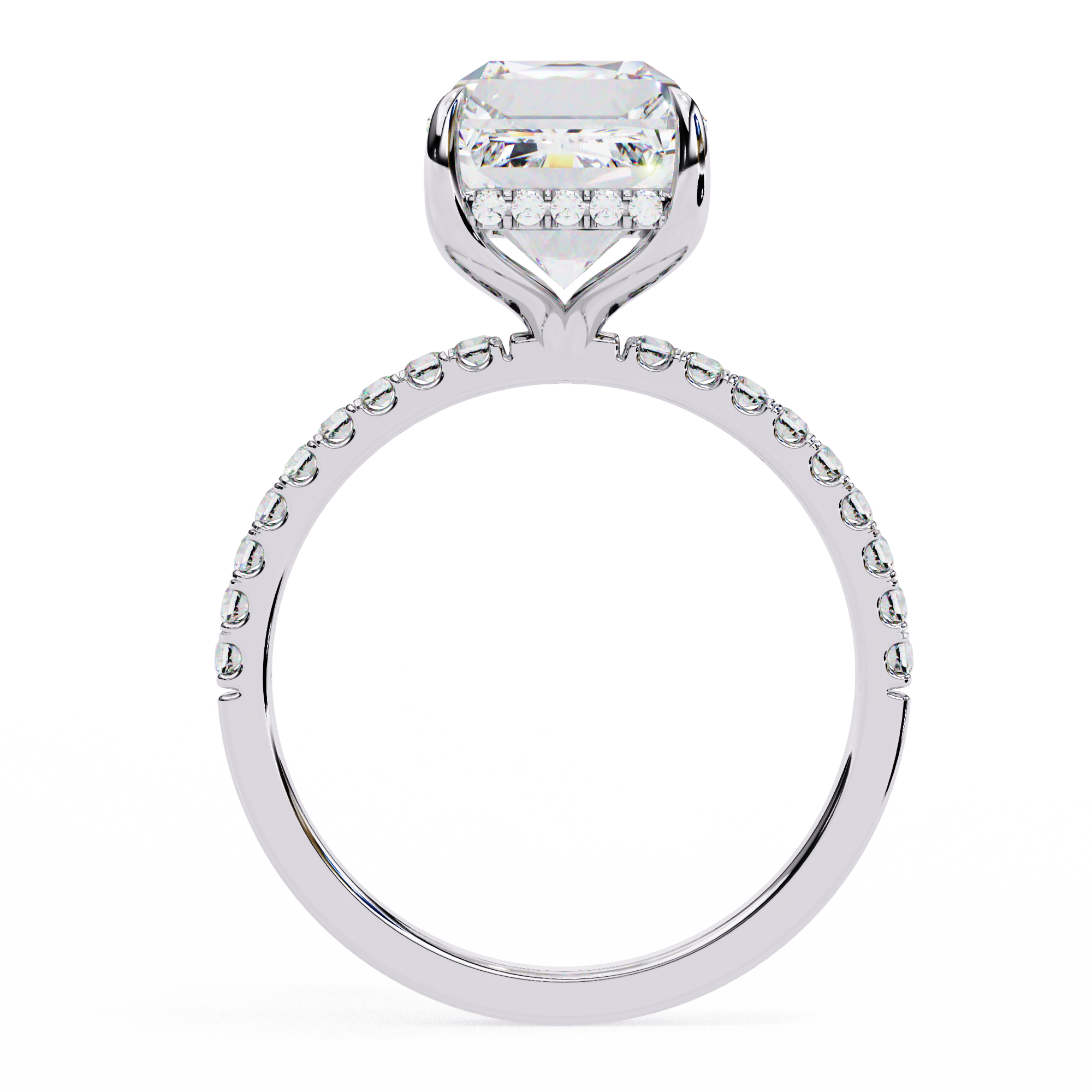 Regal Emerald Diamond Ring
