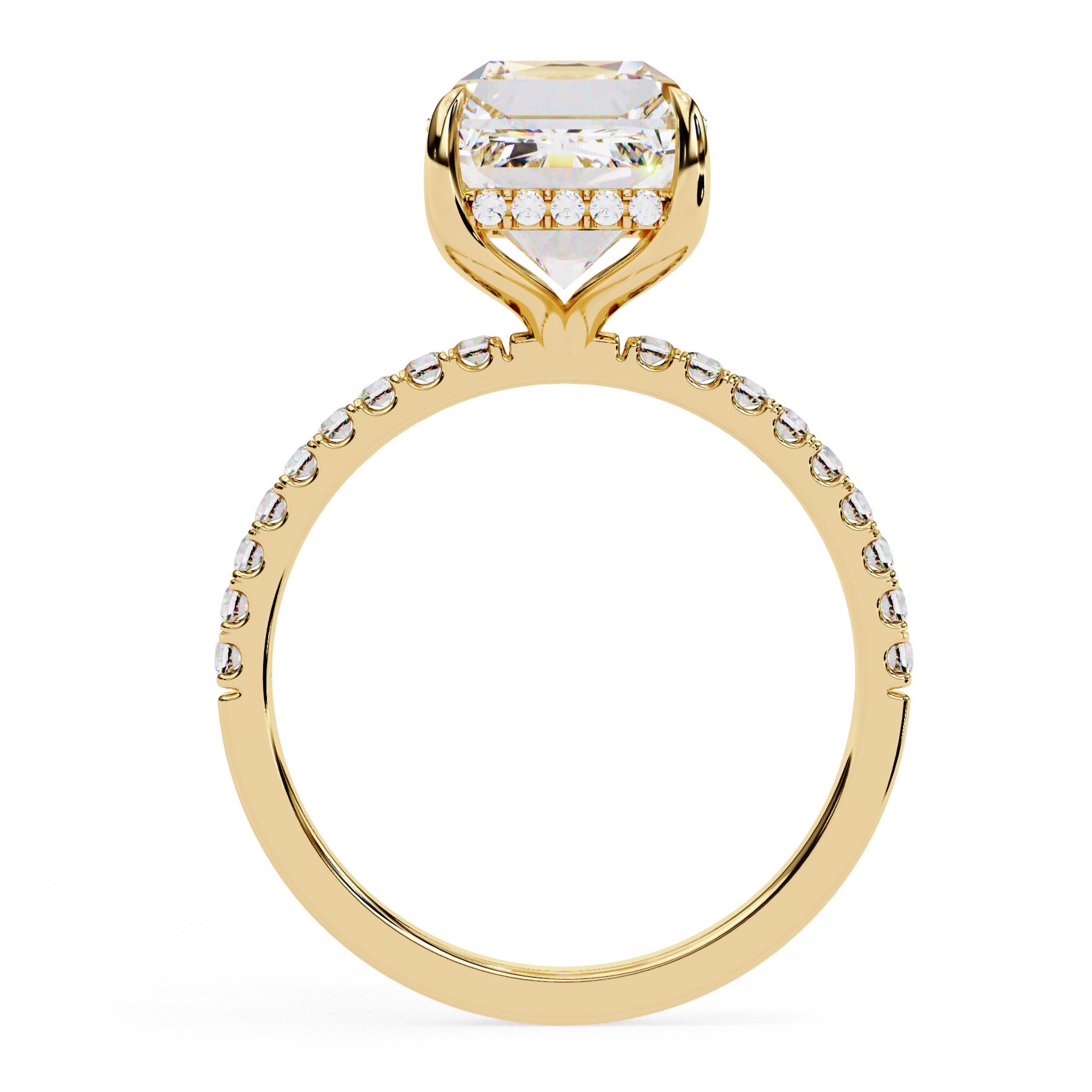 Regal Emerald Diamond Ring