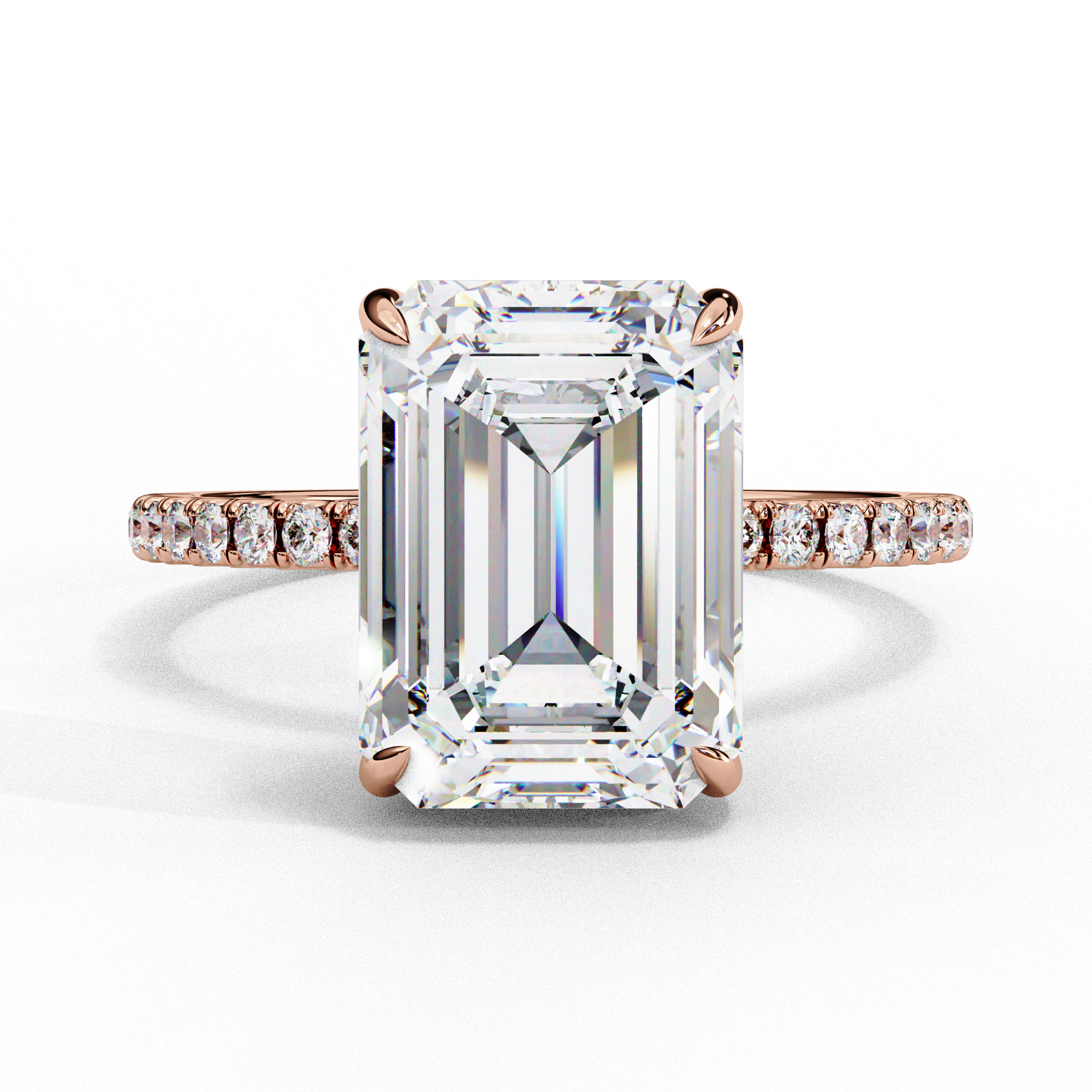 Regal Emerald Diamond Ring