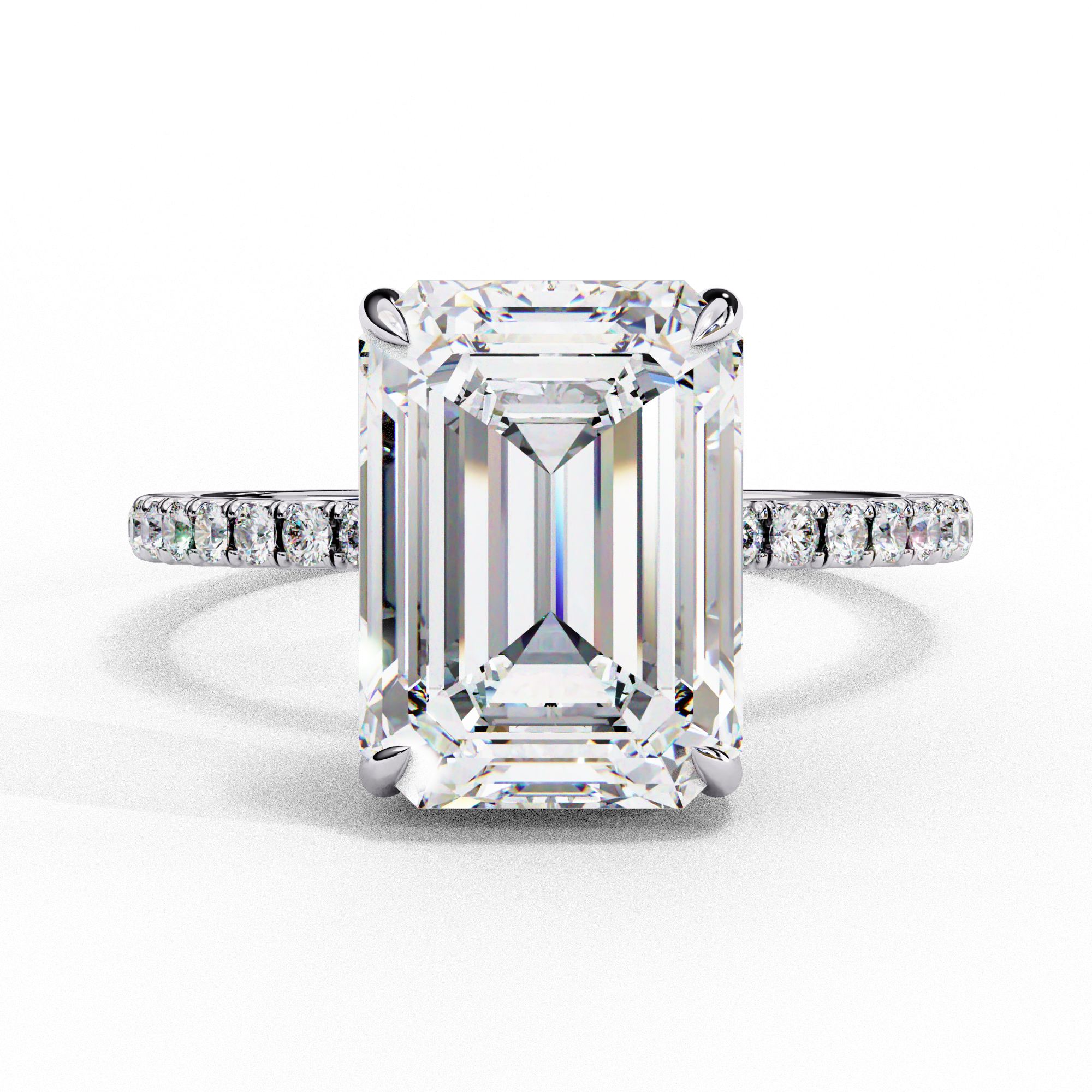 Regal Emerald Diamond Ring