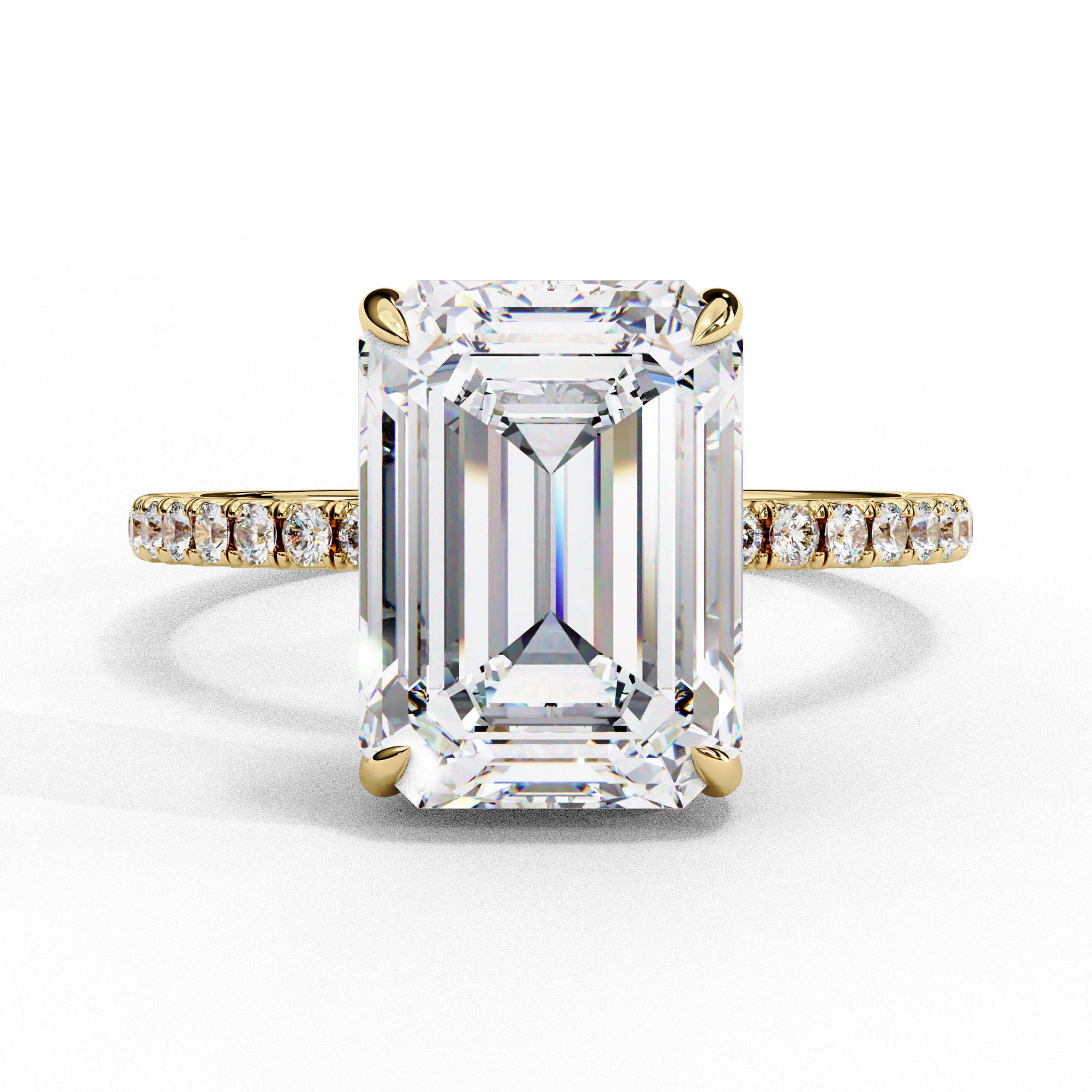 Regal Emerald Diamond Ring