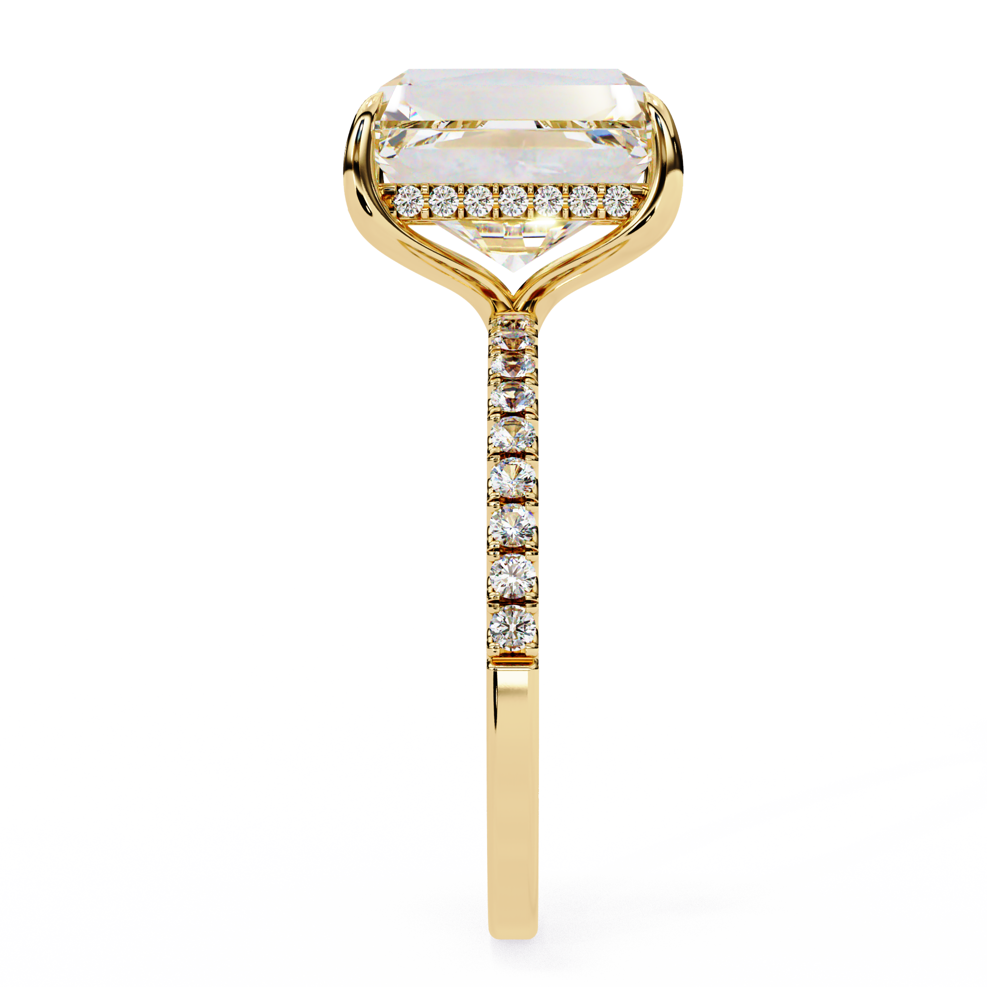 Regal Emerald Diamond Ring